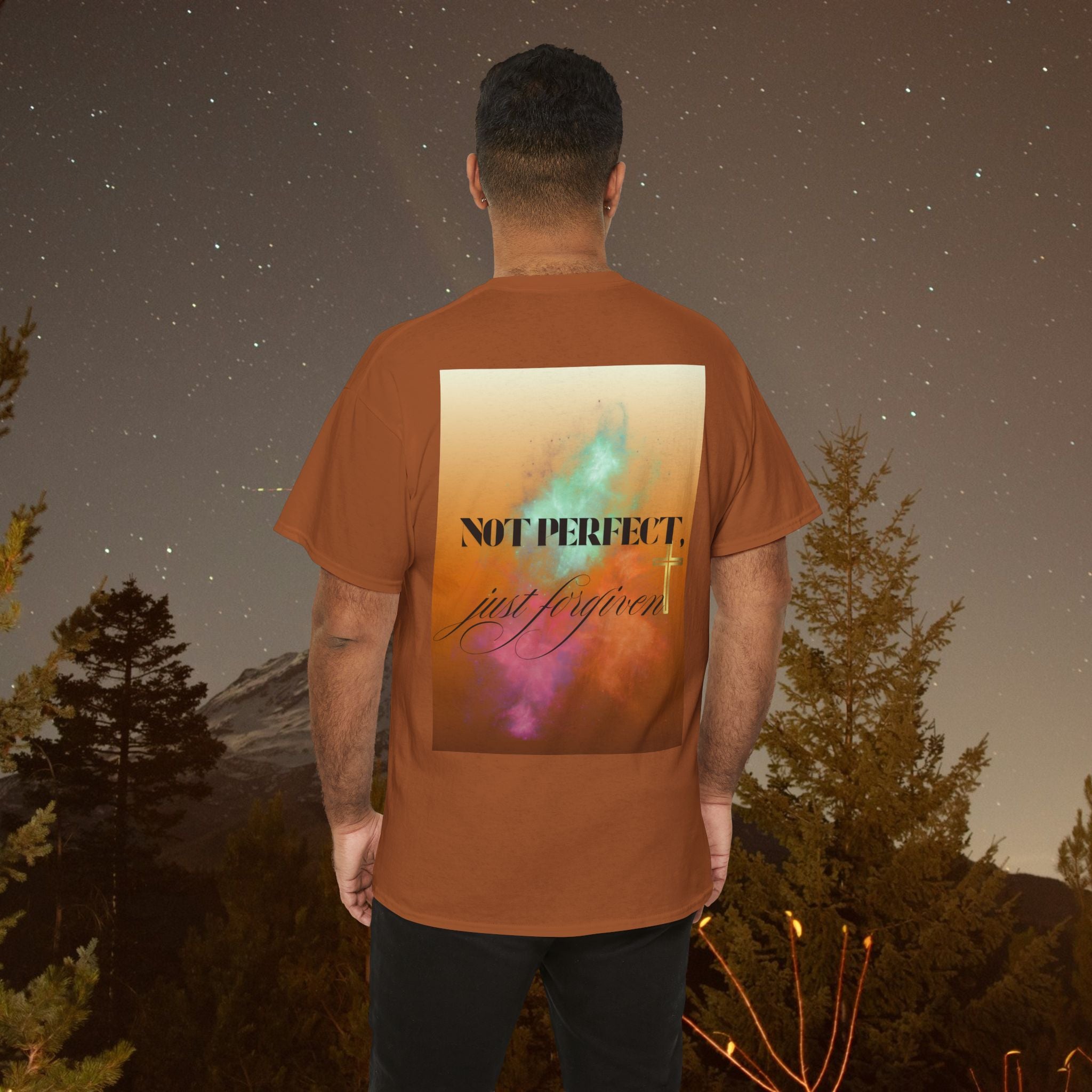 Iron Faith Co | Not Perfect, Just Forgiven - Unisex Heavy Cotton T-Shirt