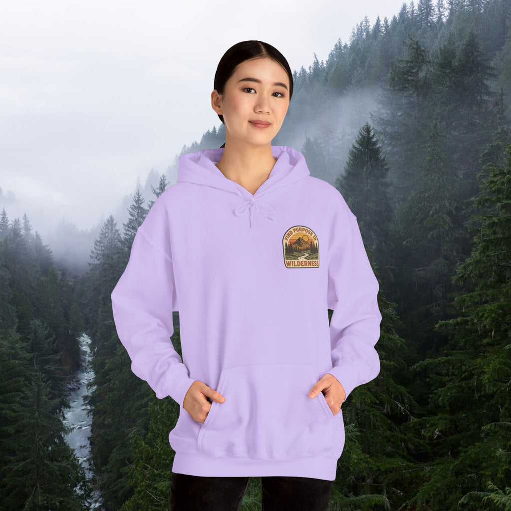 Find purpose in wilderness| Iron Faith Co. | Comfortable Heavy Blend Sweatshirt