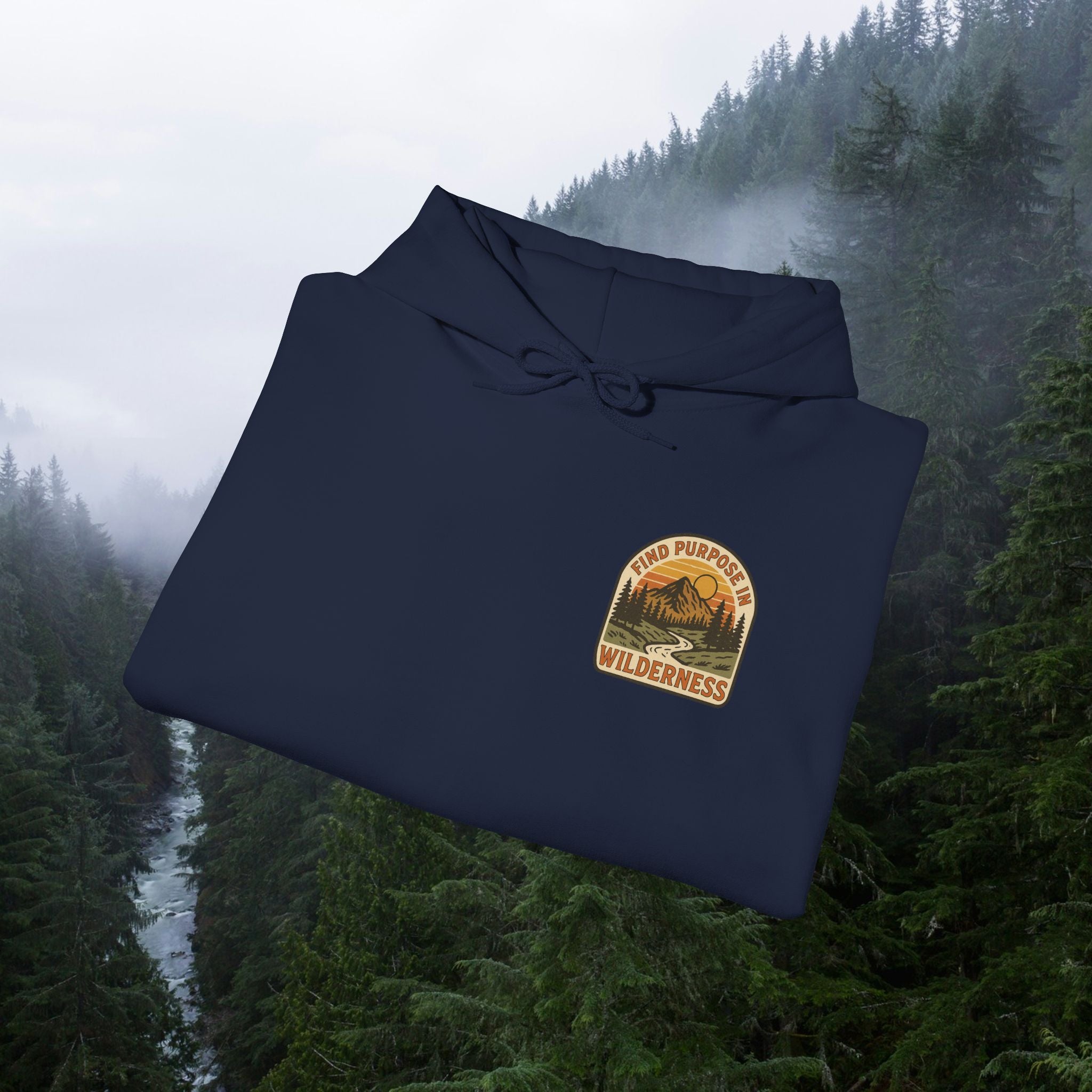 Find purpose in wilderness| Iron Faith Co. | Comfortable Heavy Blend Sweatshirt