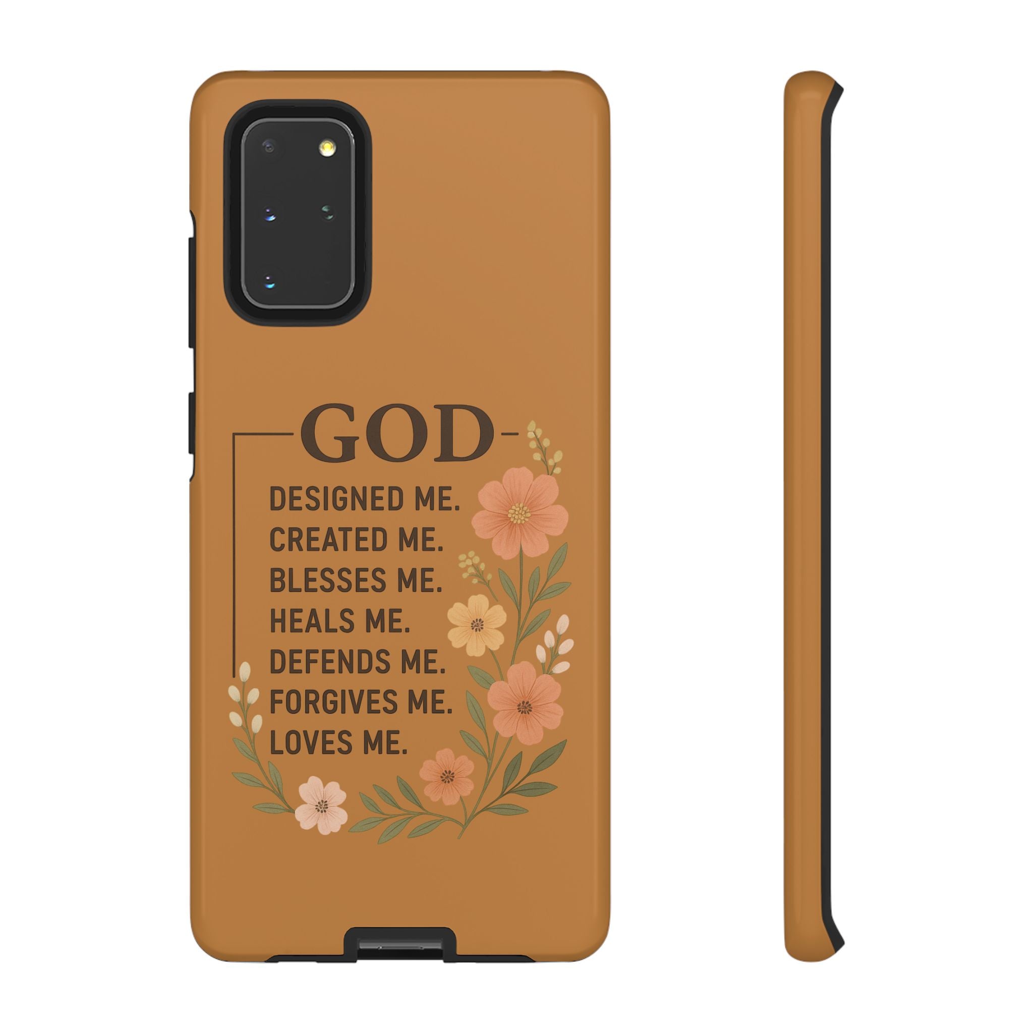 "GOD Designed Me" Floral iPhone Case