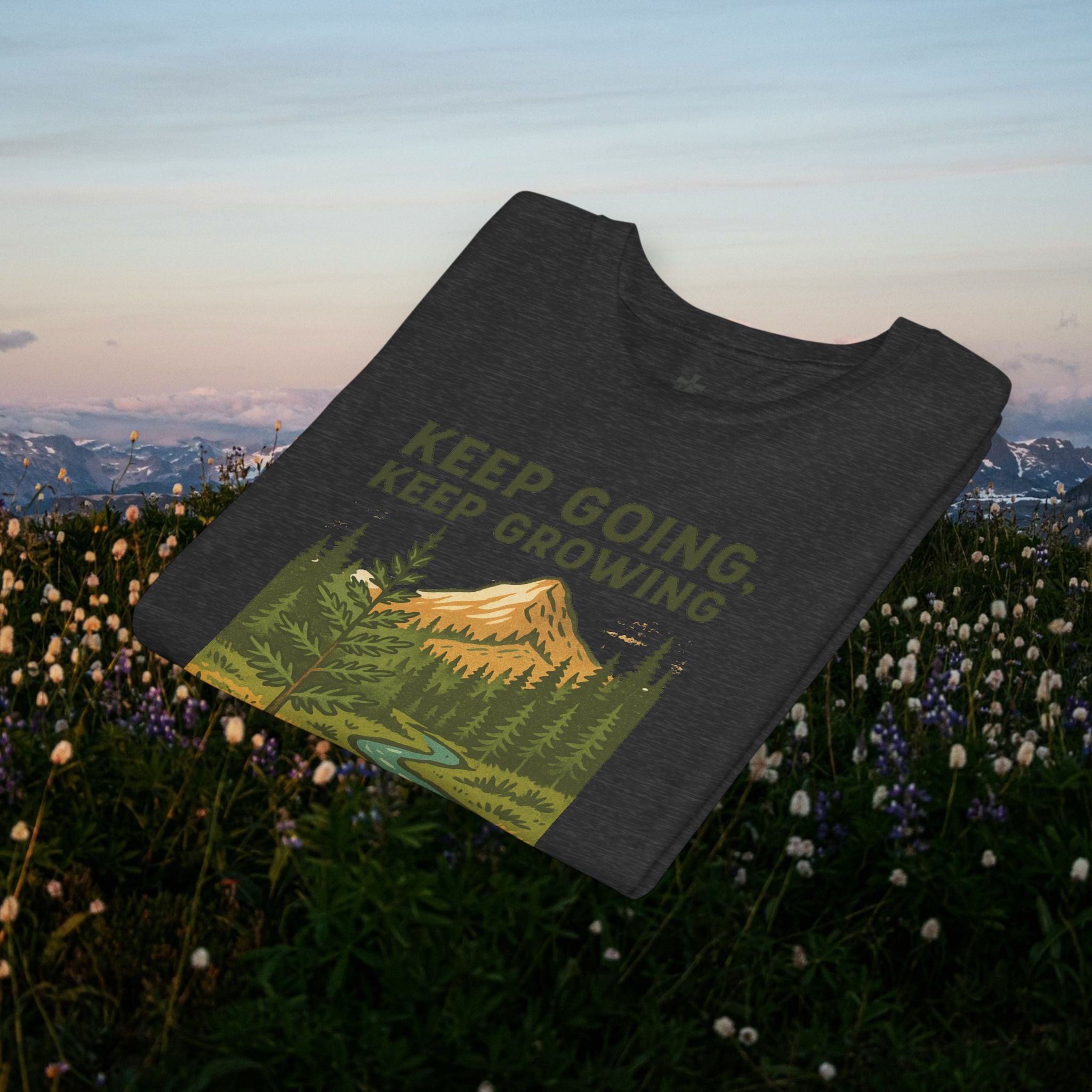 Keep going keep growing | Iron Faith Co. | Youth Short Sleeve Tee