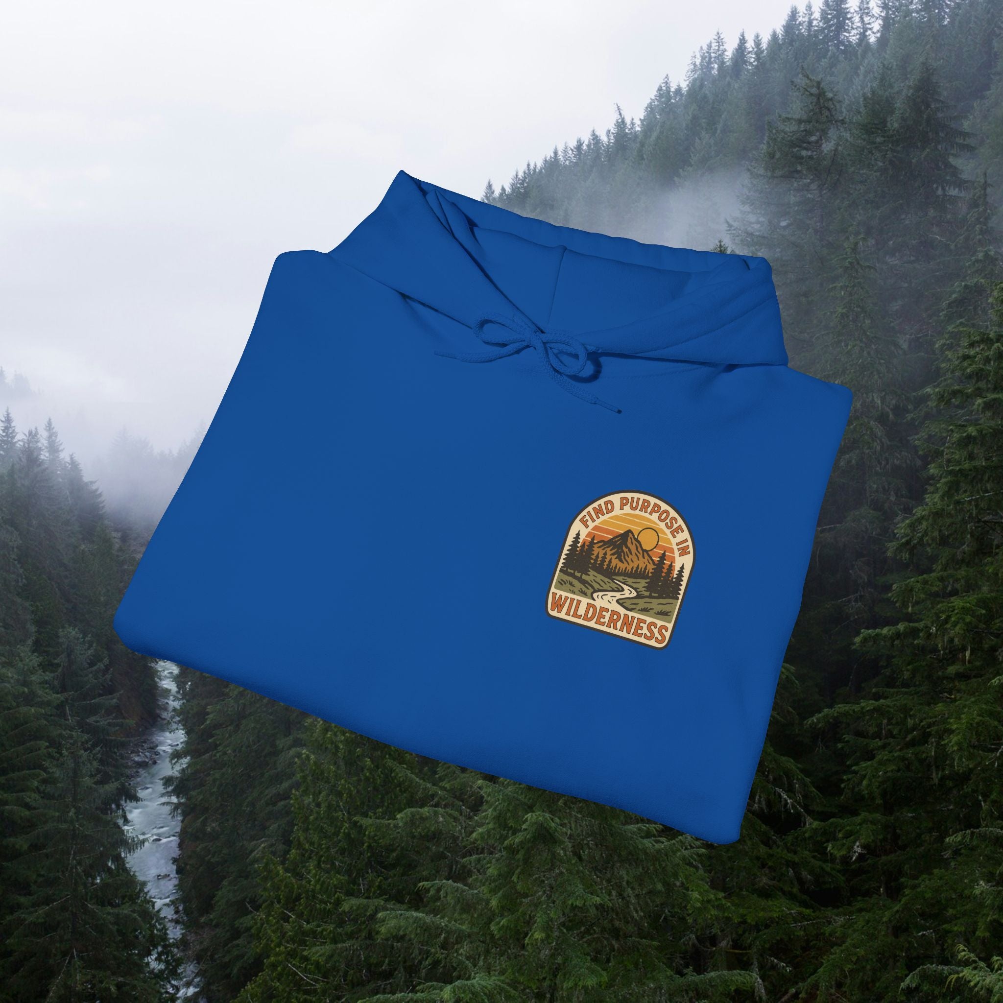 Find purpose in wilderness| Iron Faith Co. | Comfortable Heavy Blend Sweatshirt
