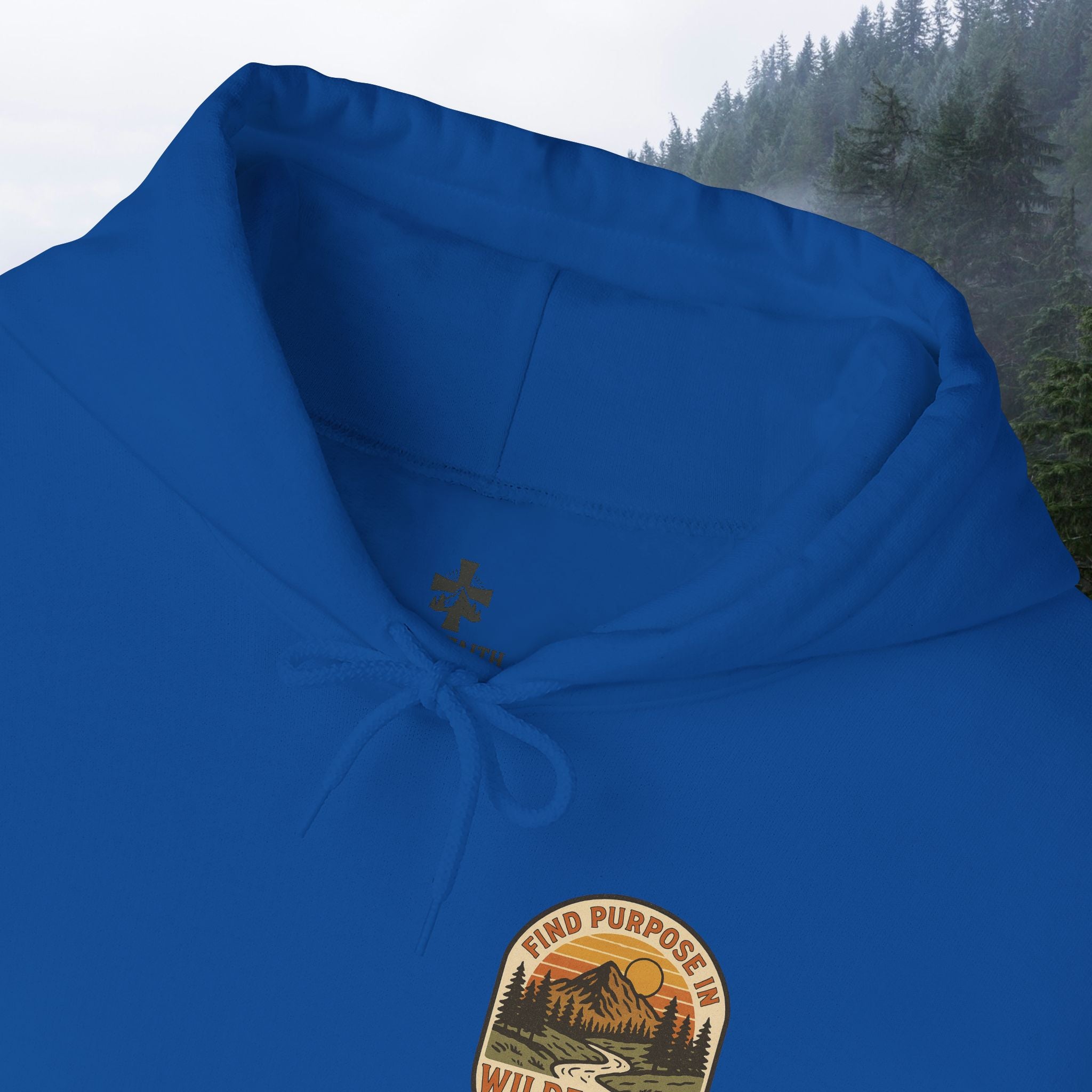 Find purpose in wilderness| Iron Faith Co. | Comfortable Heavy Blend Sweatshirt