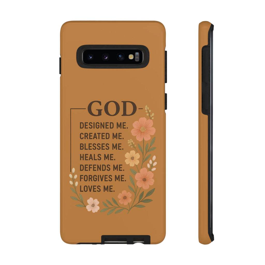 "GOD Designed Me" Floral iPhone Case