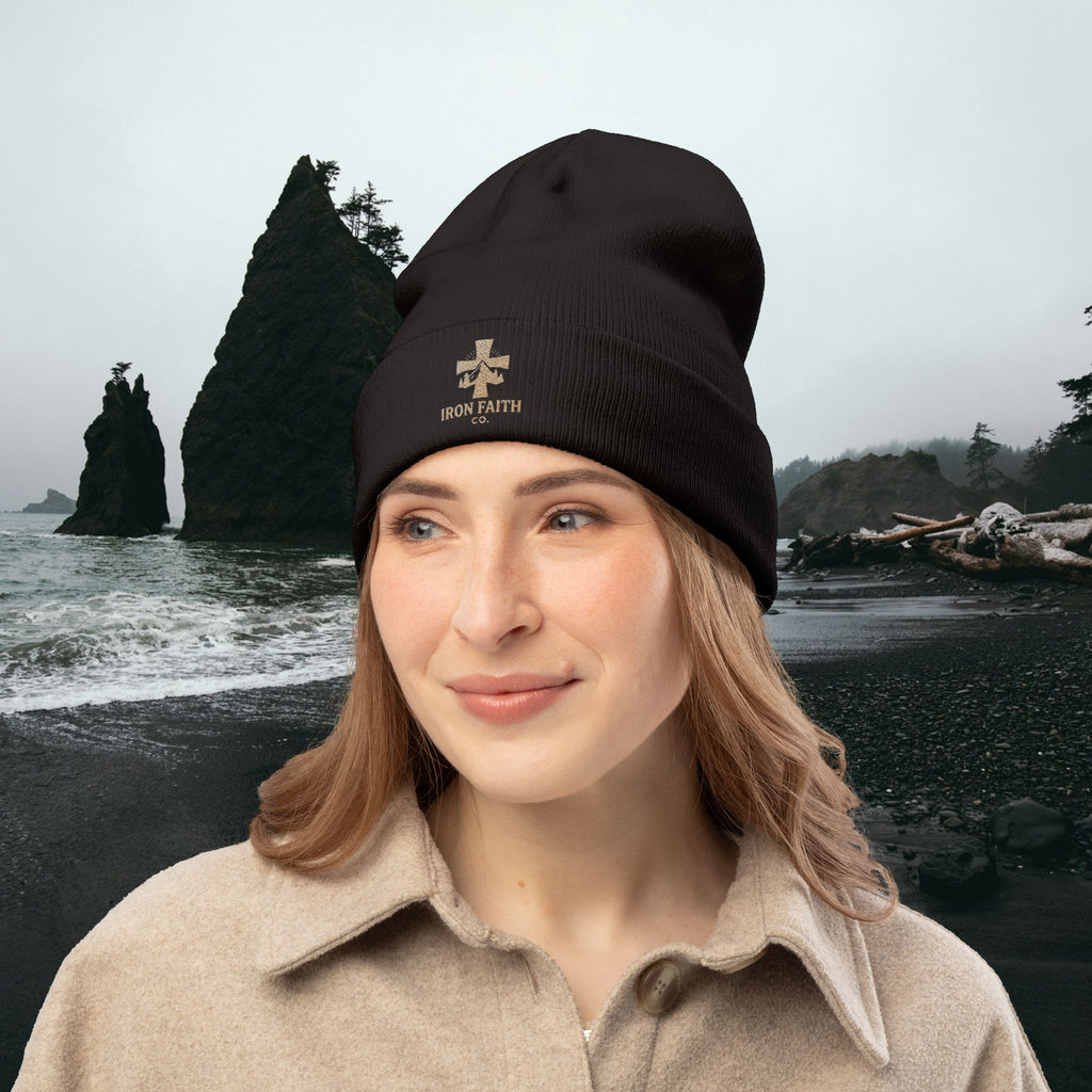 Iron Faith Co. | Knit Beanie (Embroidery)
