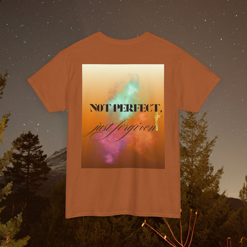 Iron Faith Co | Not Perfect, Just Forgiven - Unisex Heavy Cotton T-Shirt