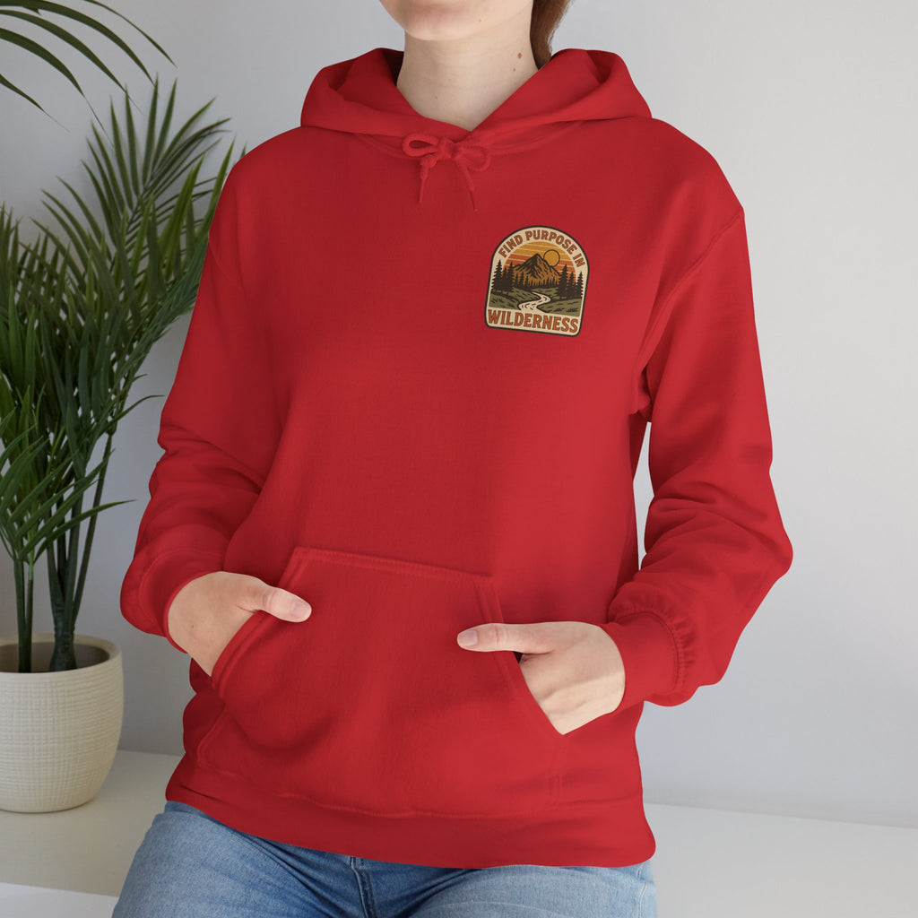 Find purpose in wilderness| Iron Faith Co. | Comfortable Heavy Blend Sweatshirt