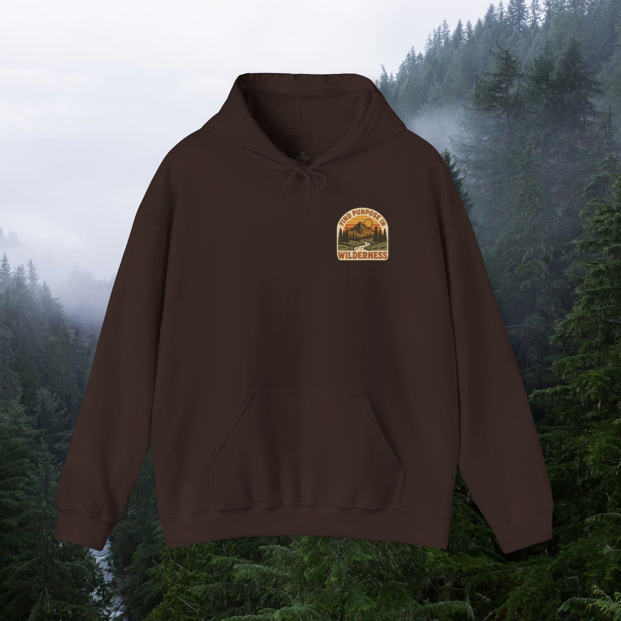 Find purpose in wilderness| Iron Faith Co. | Comfortable Heavy Blend Sweatshirt