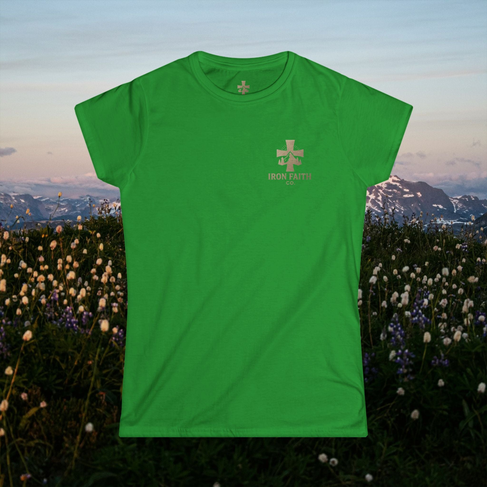 Iron Faith Co. | Walk by Faith | Women's Softstyle Tee