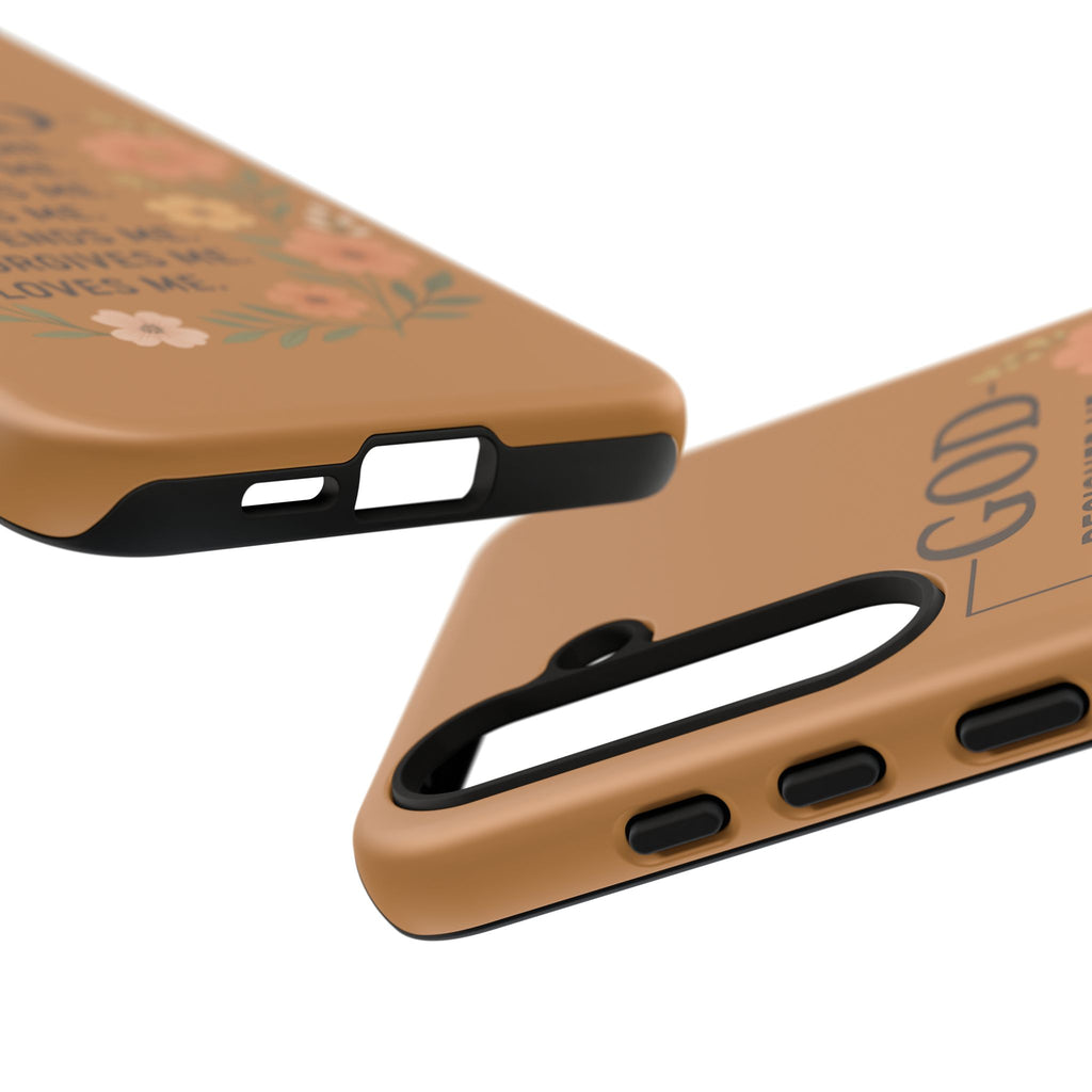 "GOD Designed Me" Floral iPhone Case