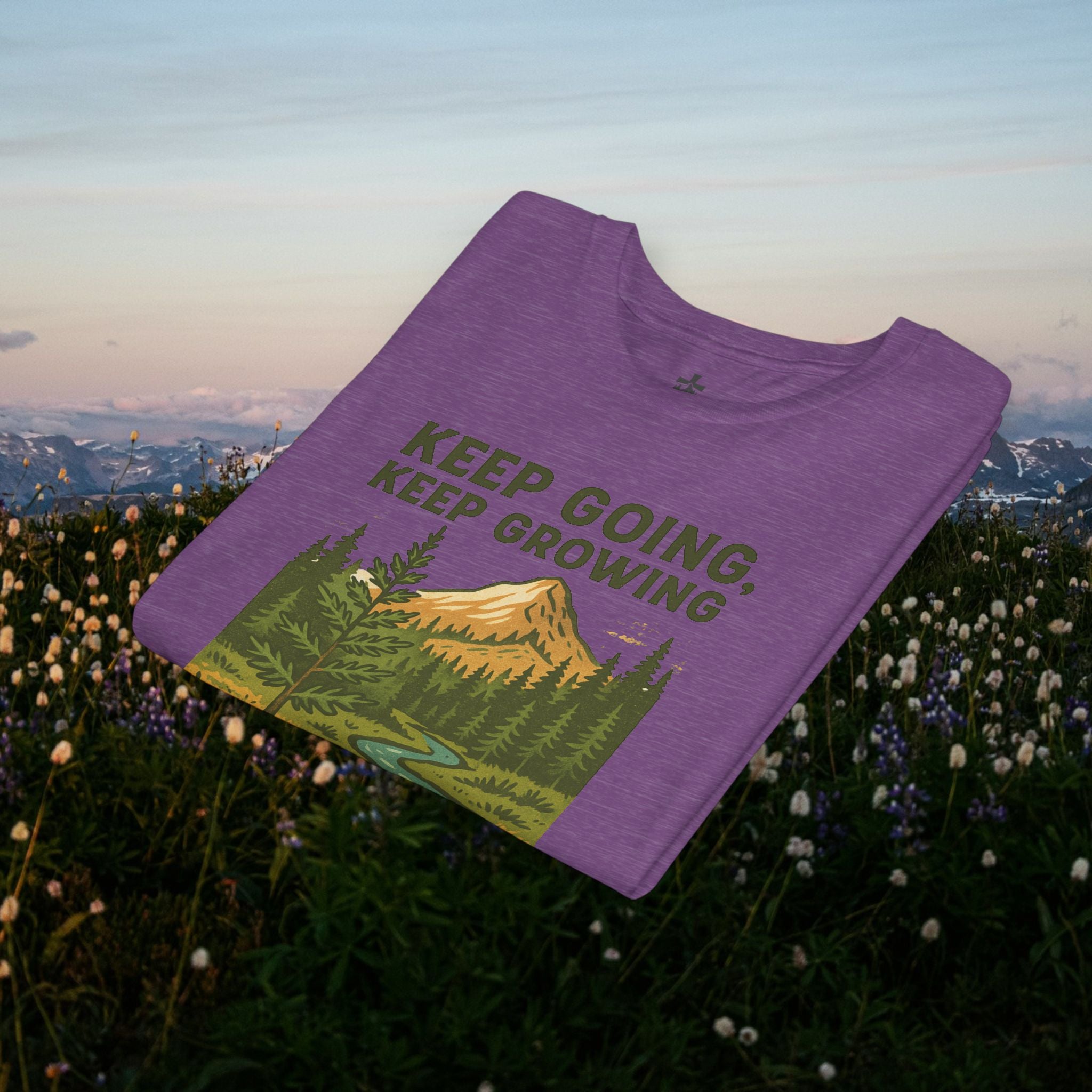 Keep going keep growing | Iron Faith Co. | Youth Short Sleeve Tee