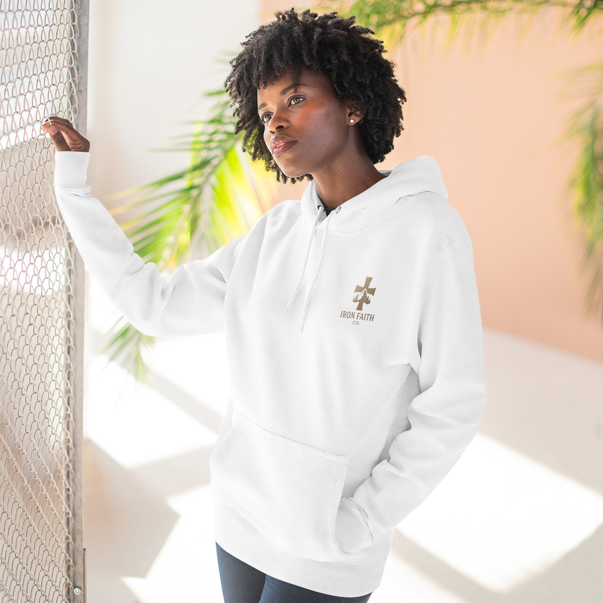 A Woman Who Fears The Lord Is Worthy Of Praise | Proverbs 31:30 | Iron Faith Co. |  Fleece Hoodie