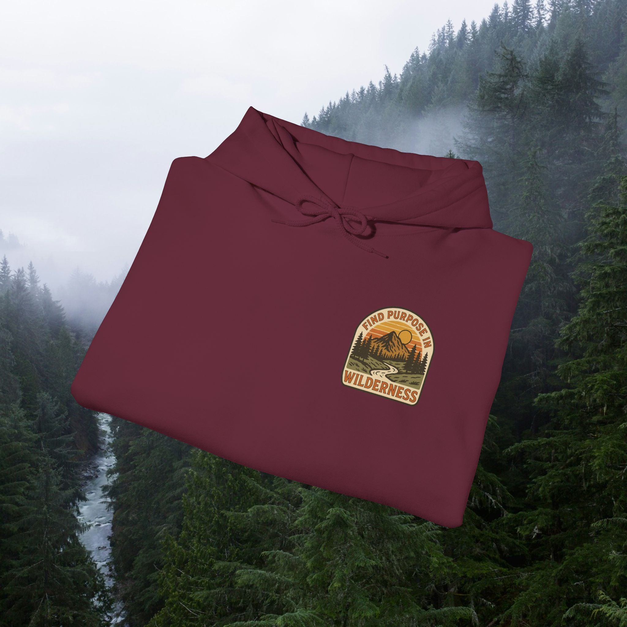 Find purpose in wilderness| Iron Faith Co. | Comfortable Heavy Blend Sweatshirt