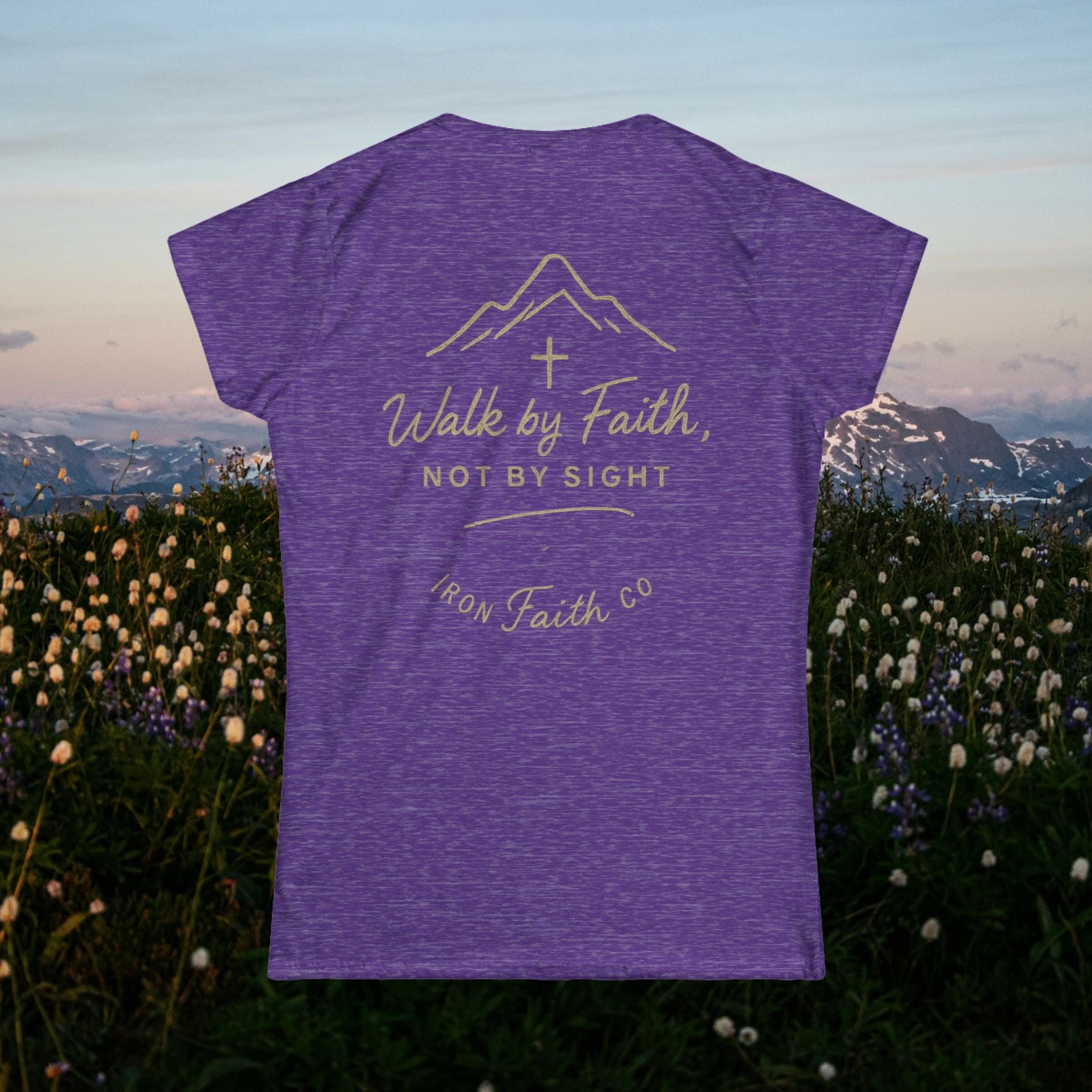 Iron Faith Co. | Walk by Faith | Women's Softstyle Tee
