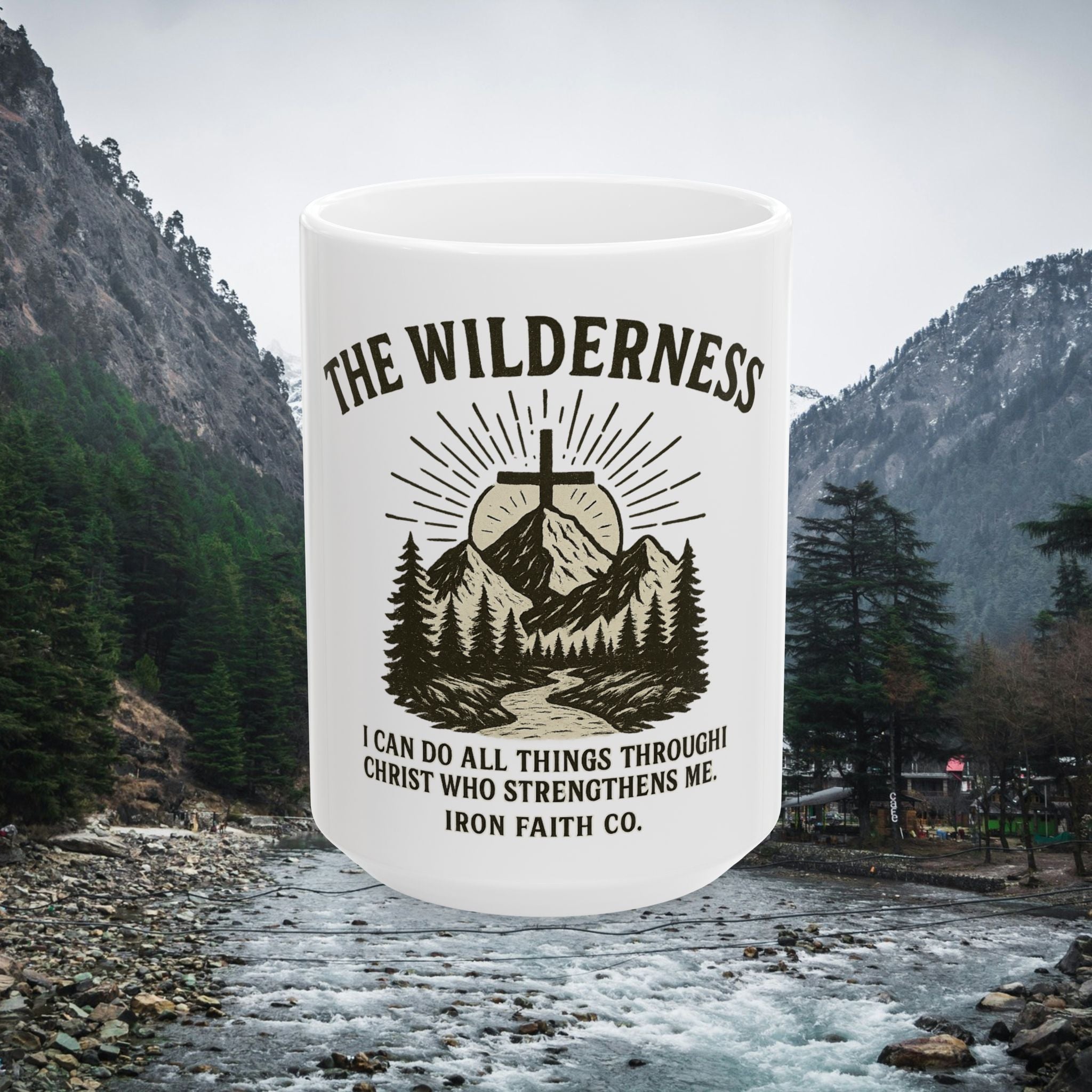 The Wilderness | Iron Faith Co. | Ceramic Mug, (15oz)