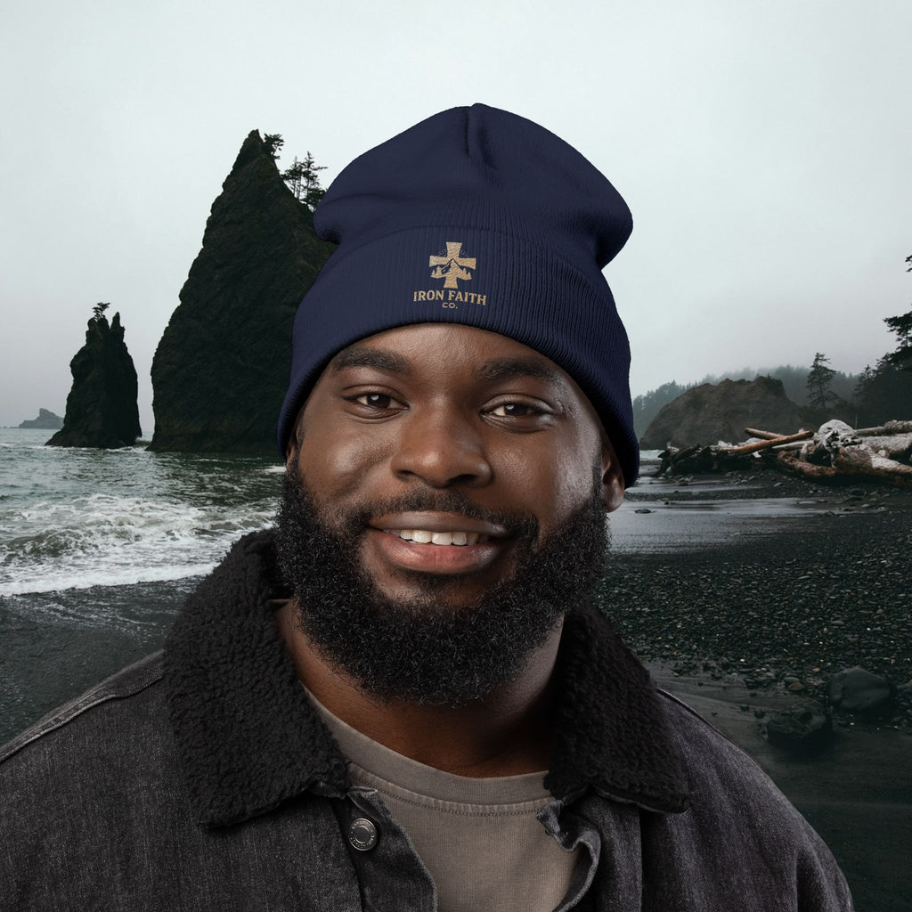 Iron Faith Co. | Knit Beanie (Embroidery)