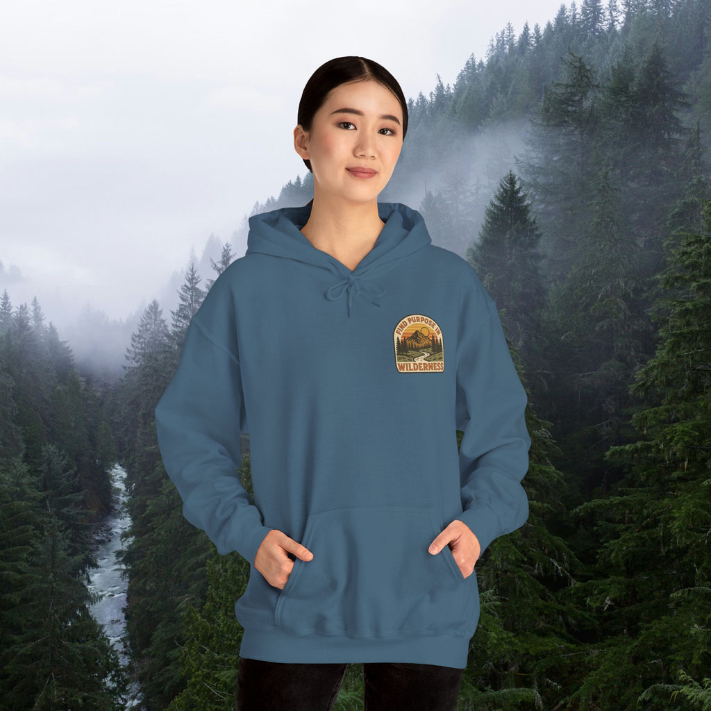 Find purpose in wilderness| Iron Faith Co. | Comfortable Heavy Blend Sweatshirt