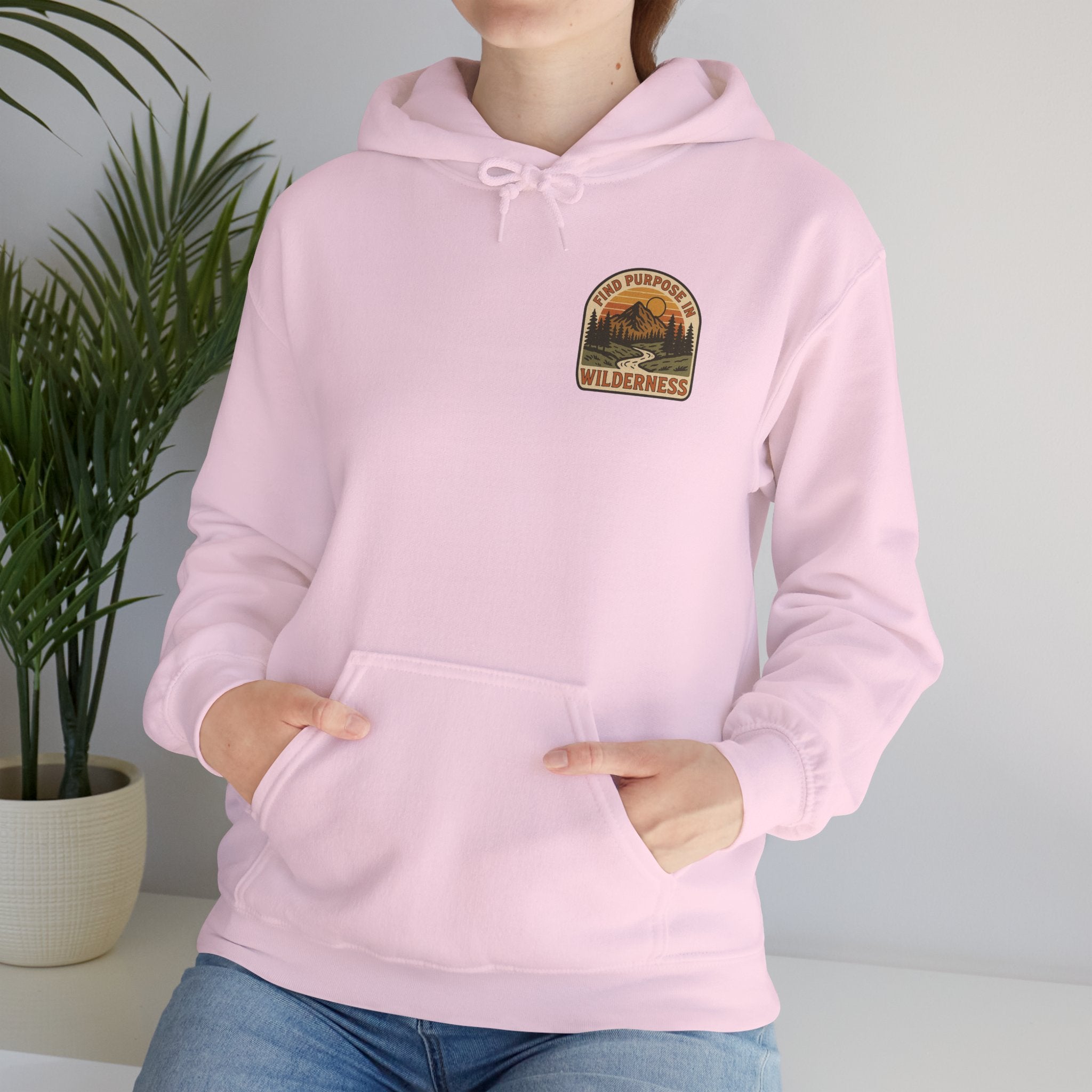 Find purpose in wilderness| Iron Faith Co. | Comfortable Heavy Blend Sweatshirt