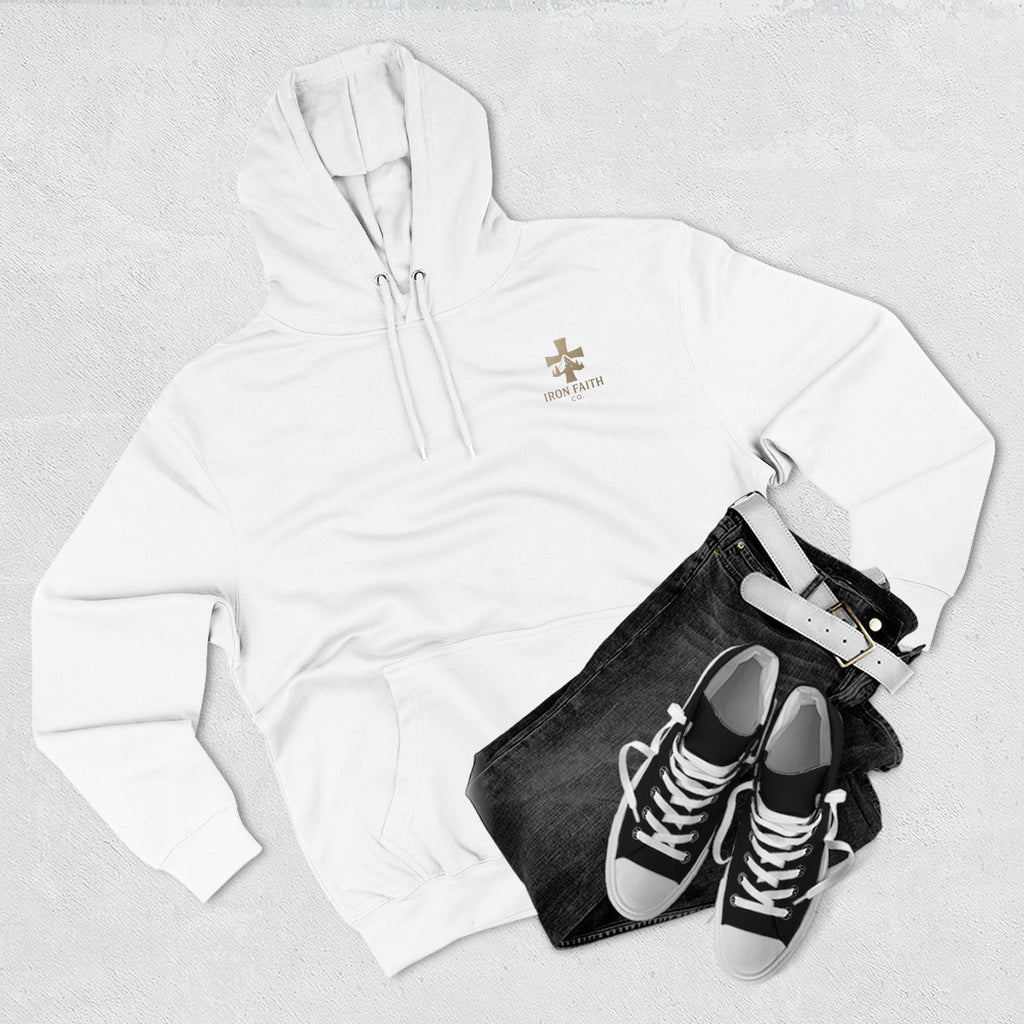 A Woman Who Fears The Lord Is Worthy Of Praise | Proverbs 31:30 | Iron Faith Co. |  Fleece Hoodie