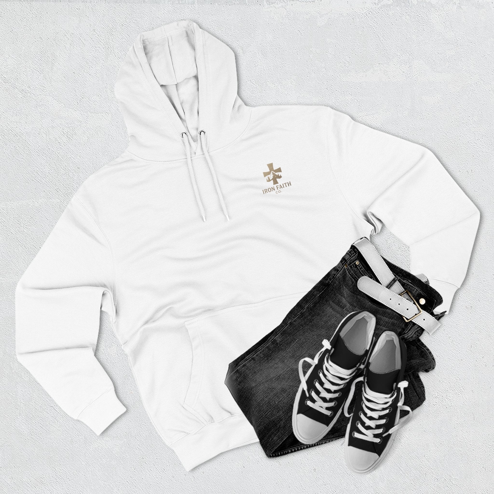 A Woman Who Fears The Lord Is Worthy Of Praise | Proverbs 31:30 | Iron Faith Co. |  Fleece Hoodie