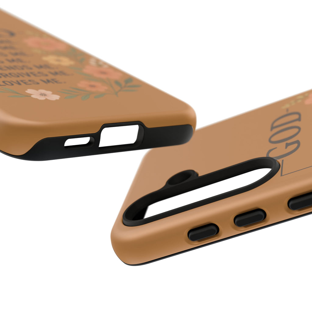 "GOD Designed Me" Floral iPhone Case