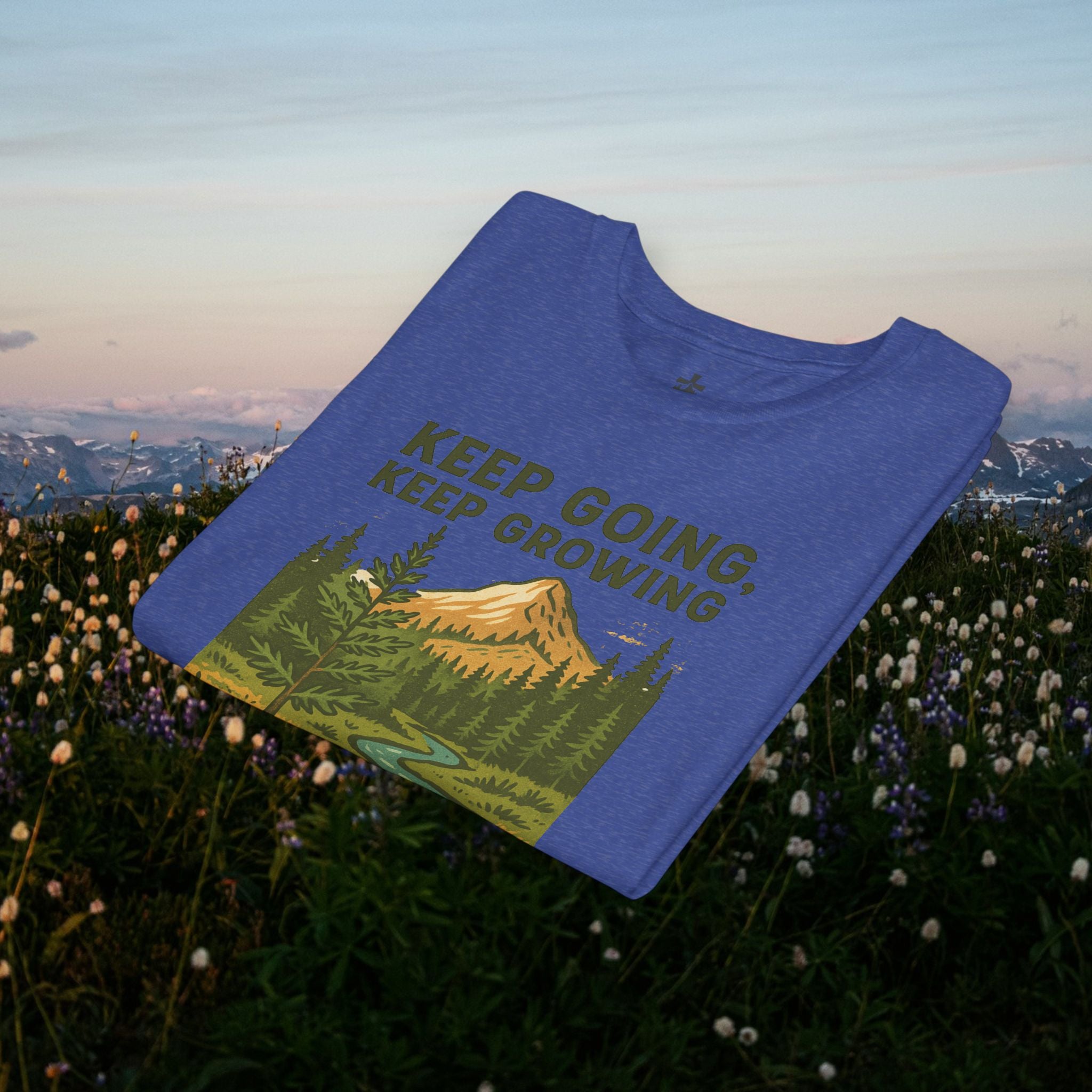 Keep going keep growing | Iron Faith Co. | Youth Short Sleeve Tee