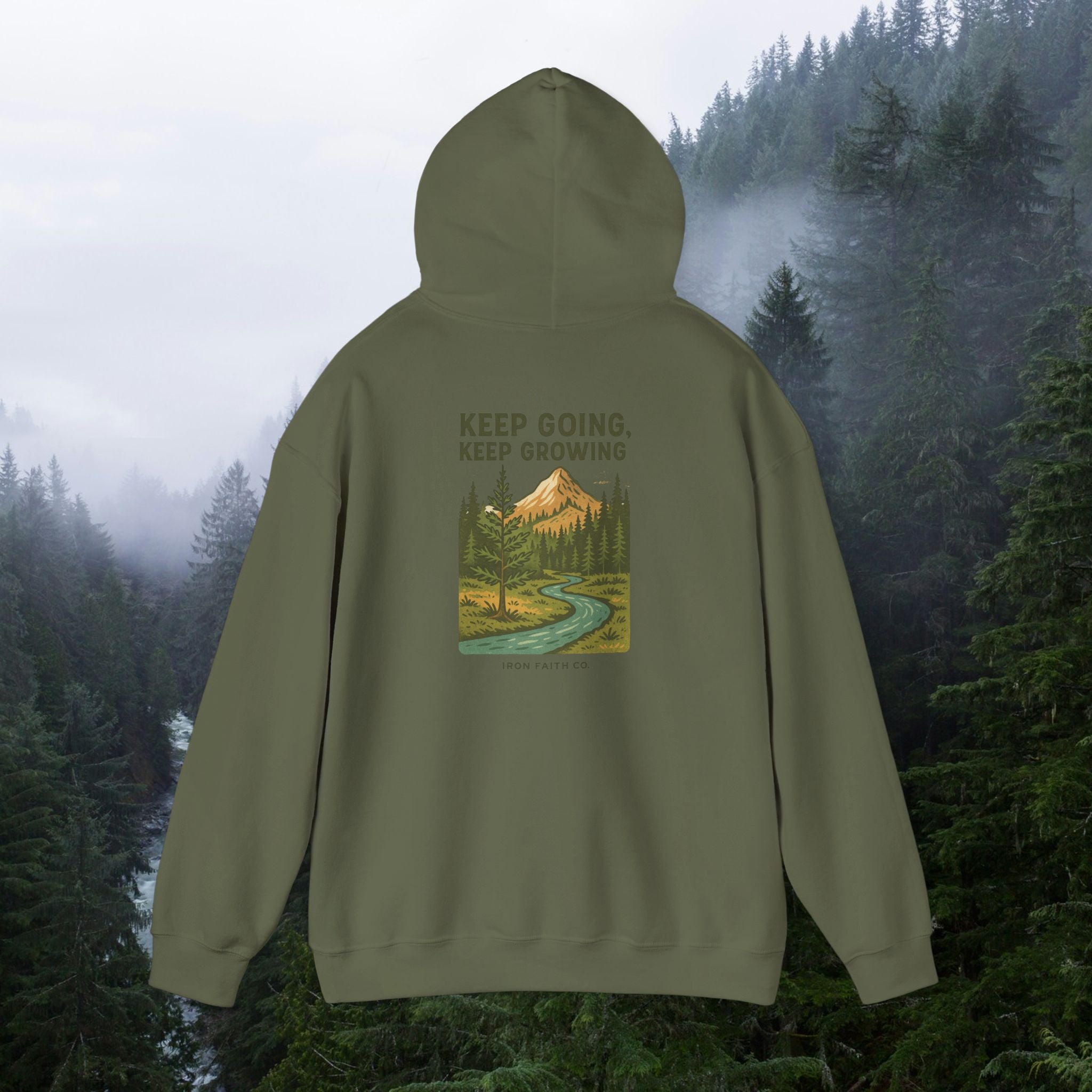 Find purpose in wilderness| Iron Faith Co. | Comfortable Heavy Blend Sweatshirt