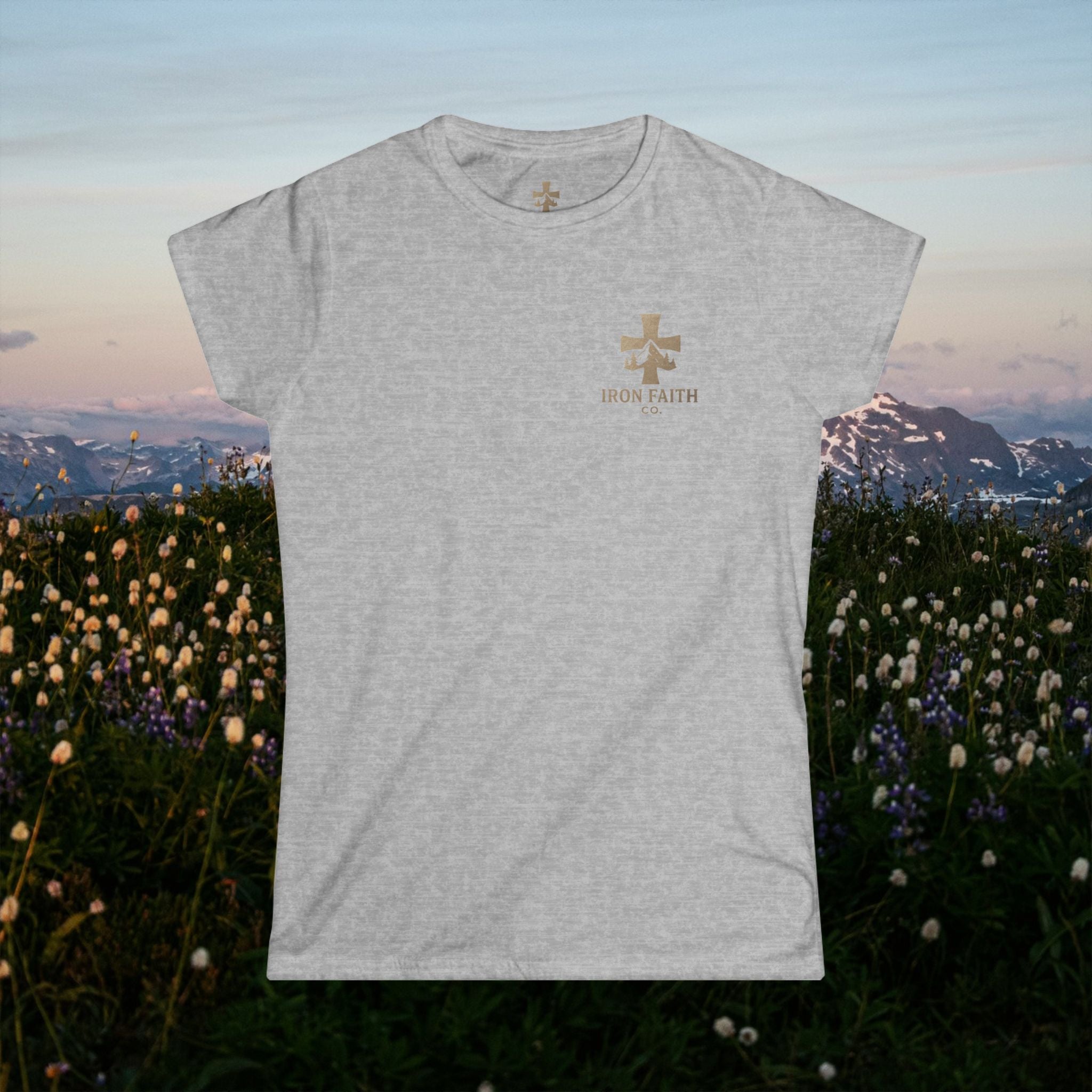 Iron Faith Co. | Walk by Faith | Women's Softstyle Tee