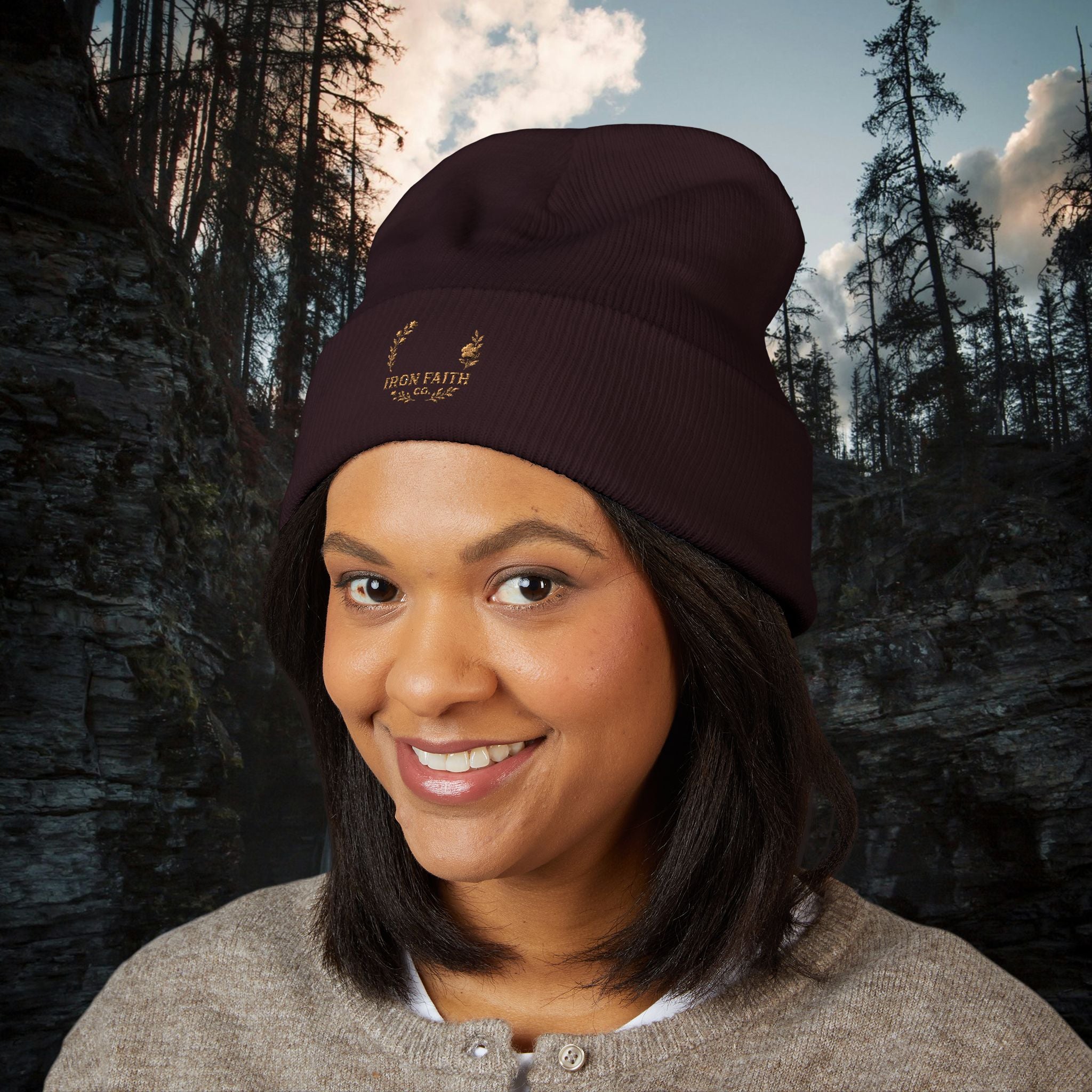 Iron Faith Embroidered Beanie