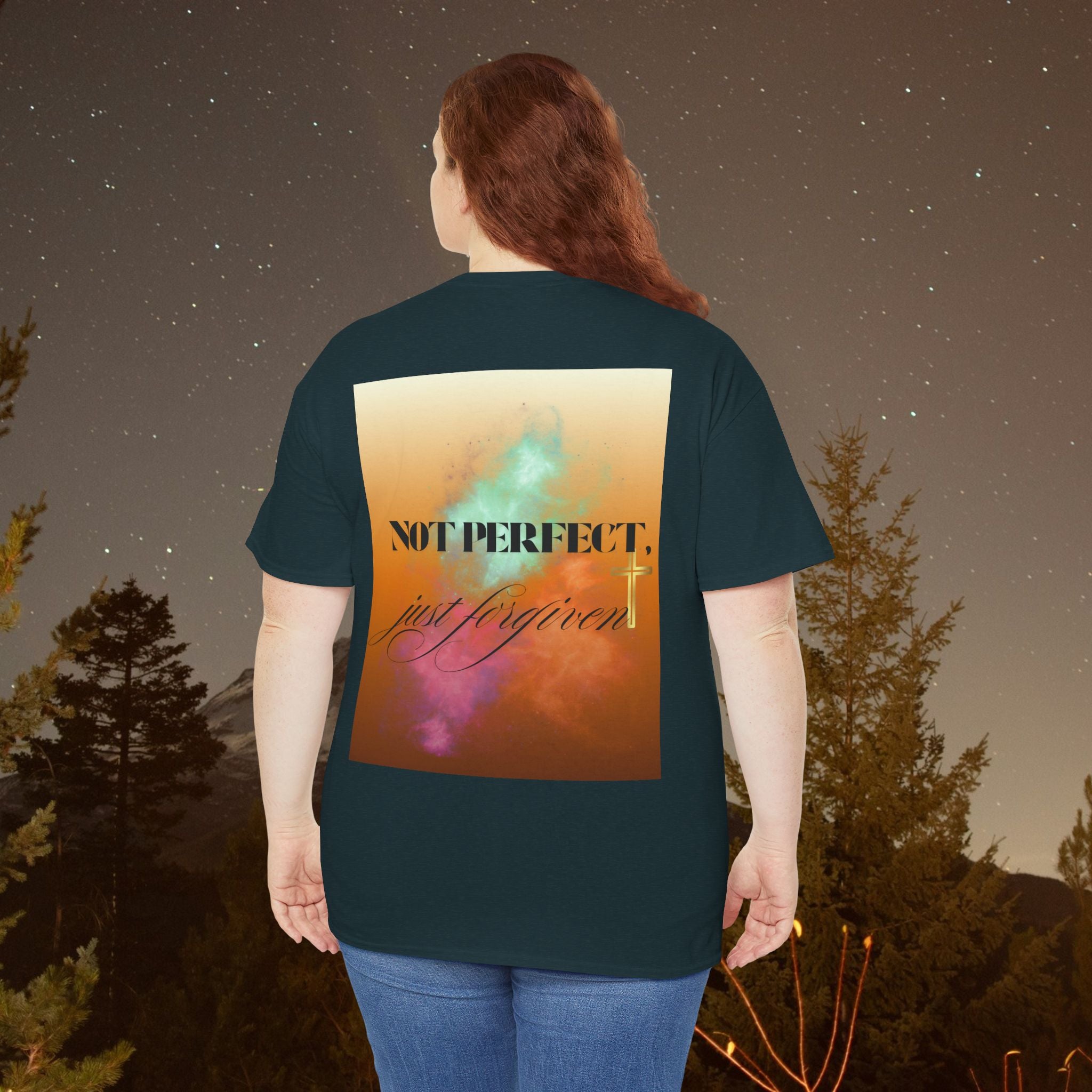 Iron Faith Co | Not Perfect, Just Forgiven - Unisex Heavy Cotton T-Shirt