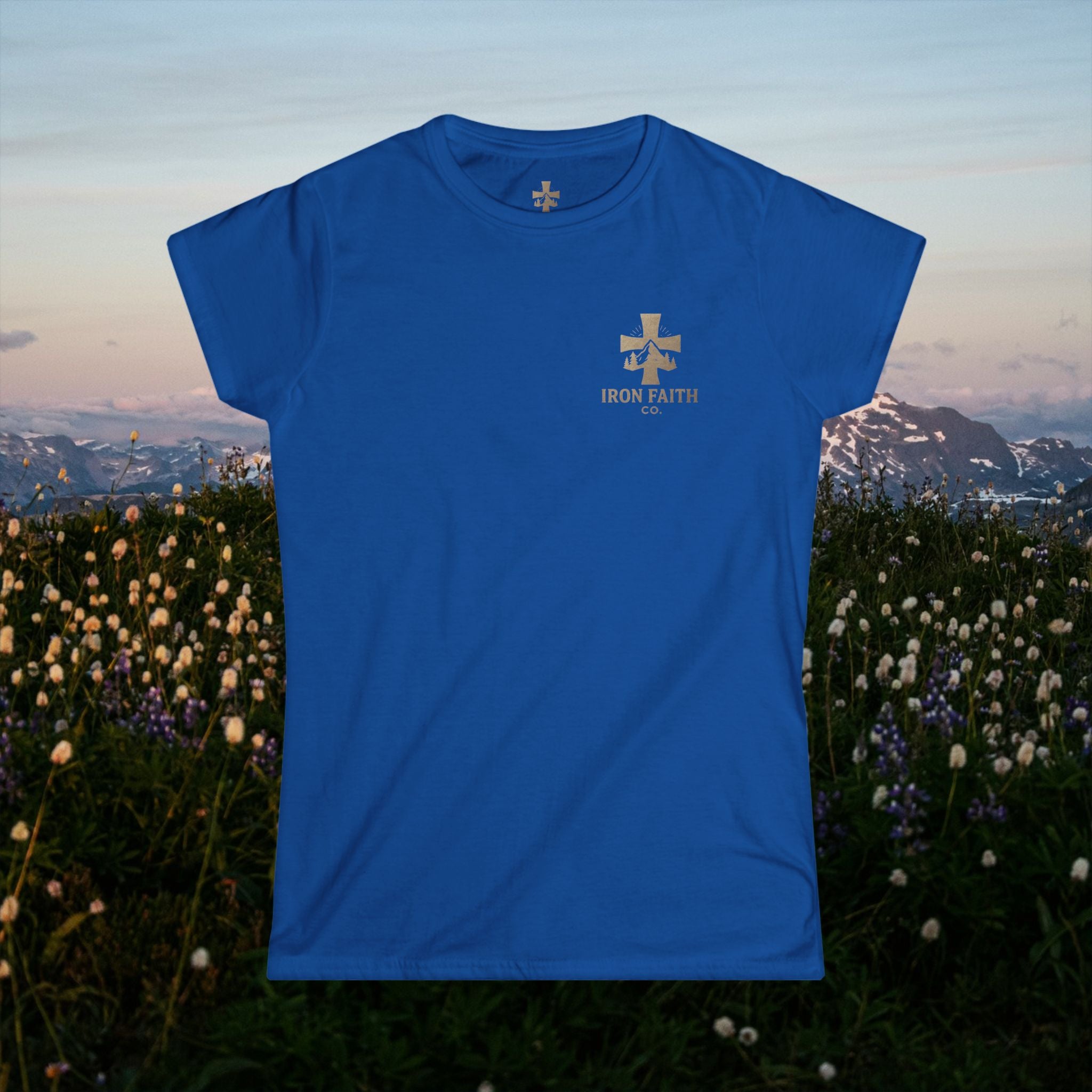 Iron Faith Co. | Walk by Faith | Women's Softstyle Tee