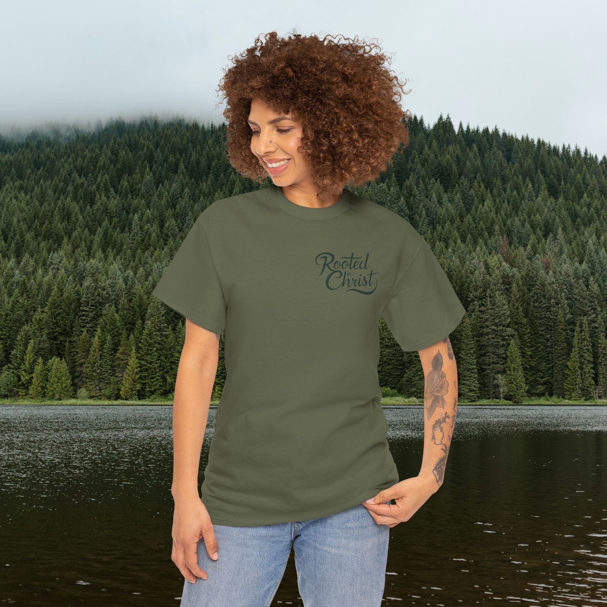 Iron Faith Co. | Rooted Christ Heavy Cotton Tee