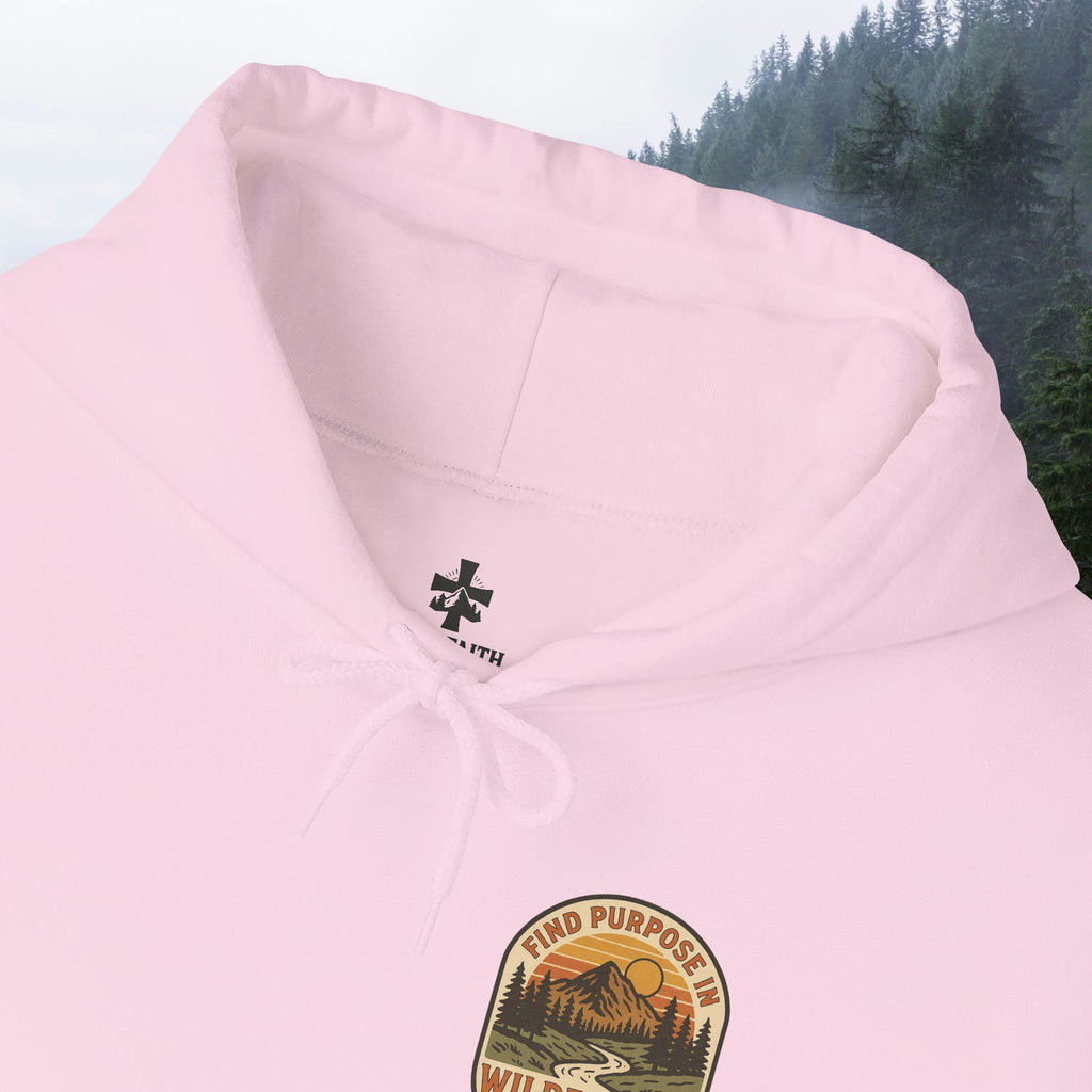 Find purpose in wilderness| Iron Faith Co. | Comfortable Heavy Blend Sweatshirt