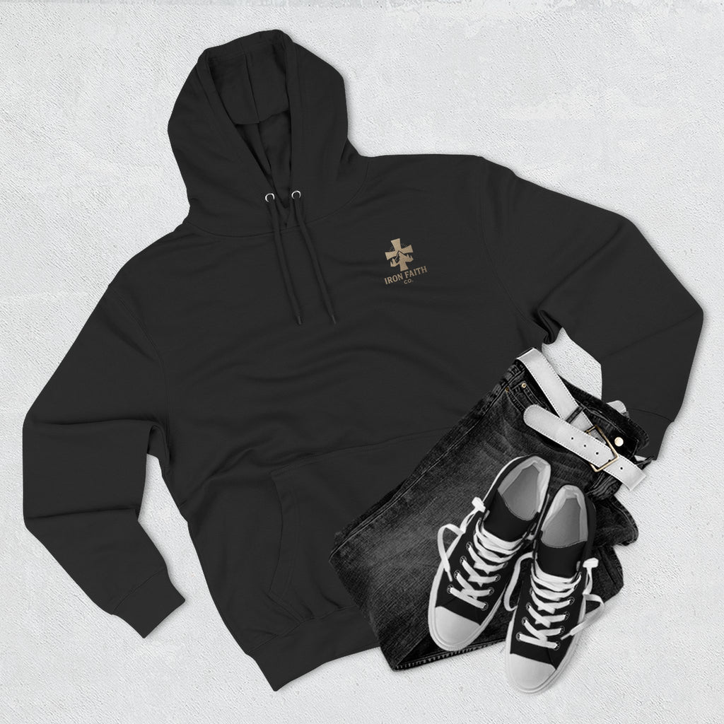 A Woman Who Fears The Lord Is Worthy Of Praise | Proverbs 31:30 | Iron Faith Co. |  Fleece Hoodie