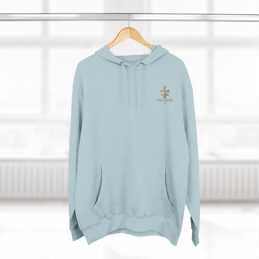 A Woman Who Fears The Lord Is Worthy Of Praise | Proverbs 31:30 | Iron Faith Co. |  Fleece Hoodie