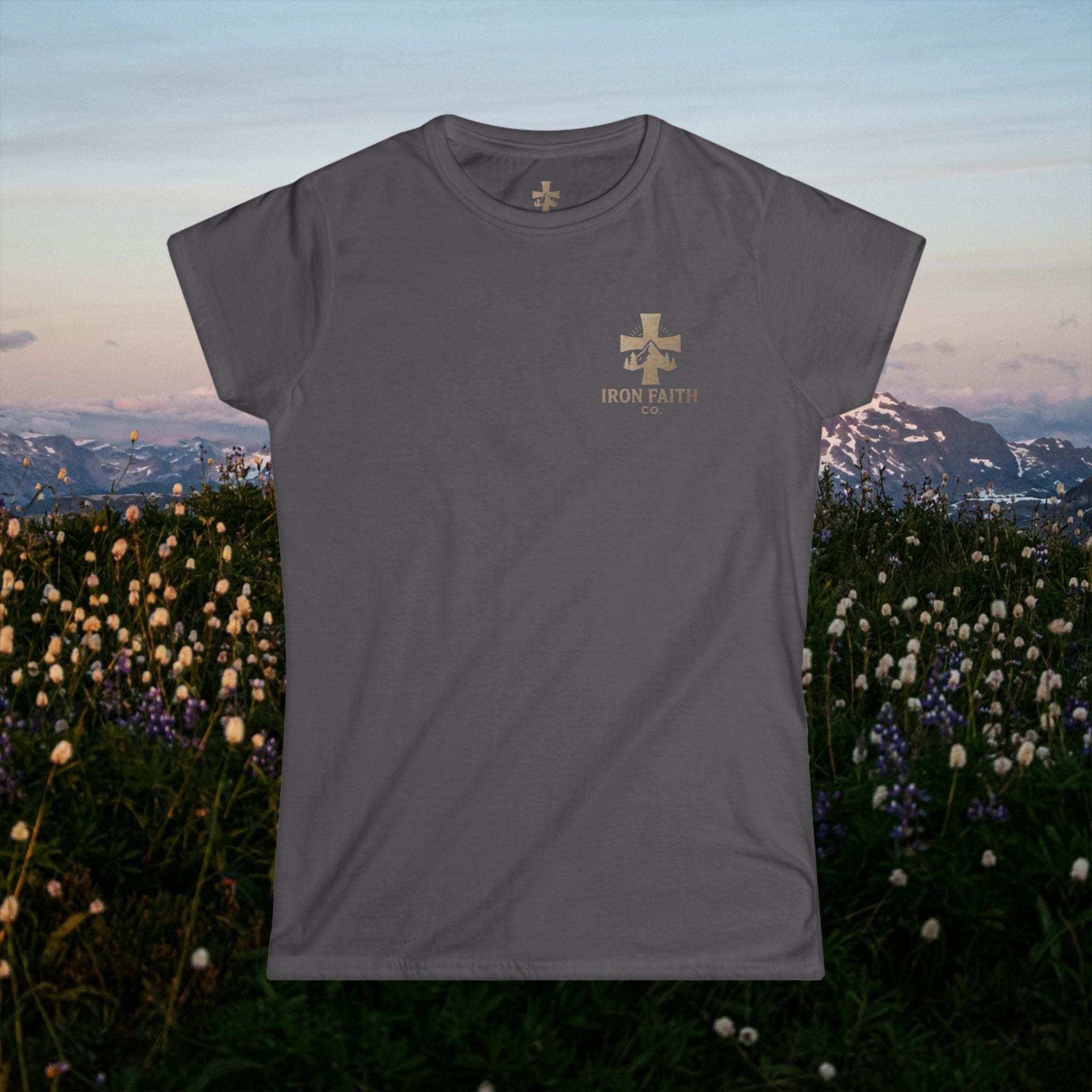 Iron Faith Co. | Walk by Faith | Women's Softstyle Tee
