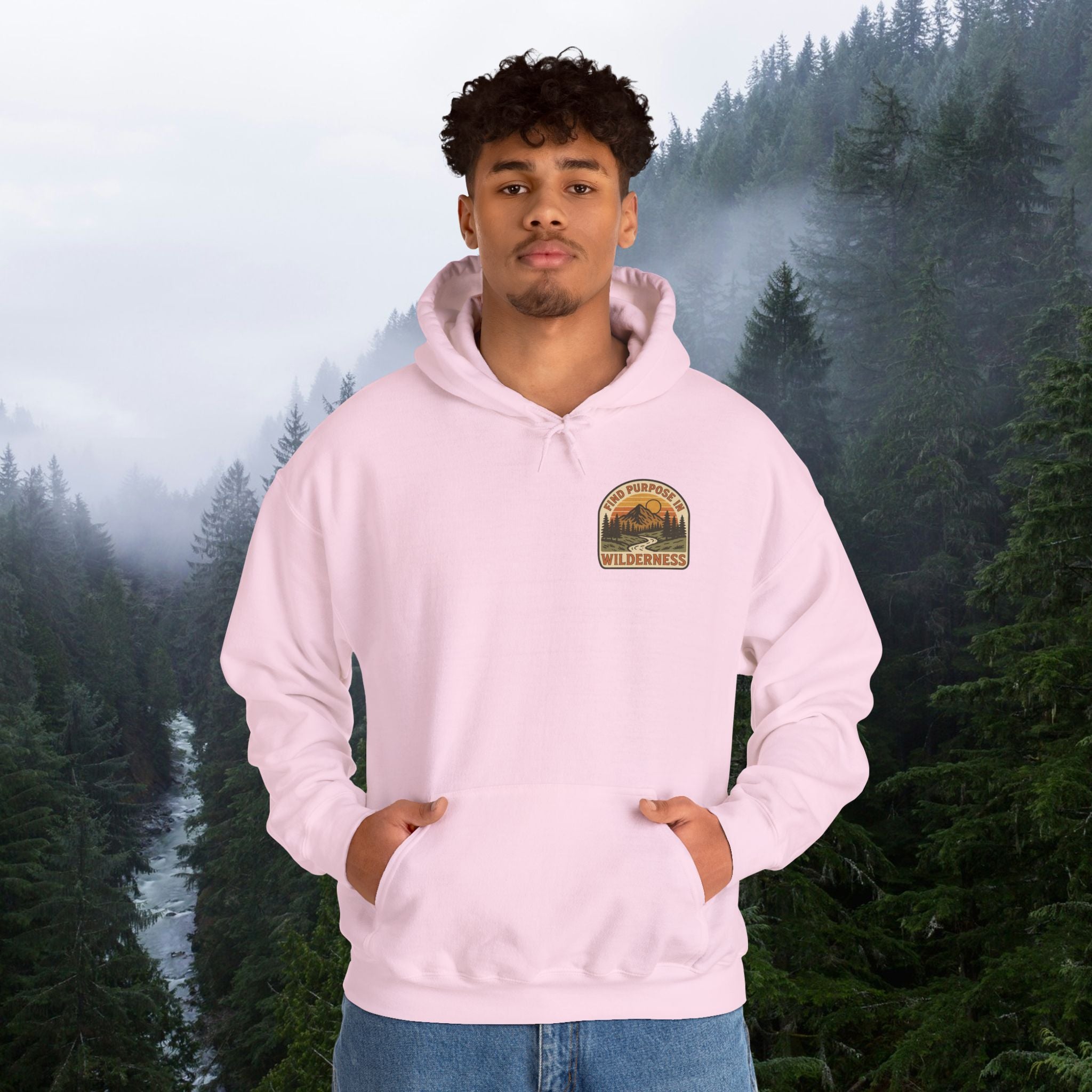 Find purpose in wilderness| Iron Faith Co. | Comfortable Heavy Blend Sweatshirt