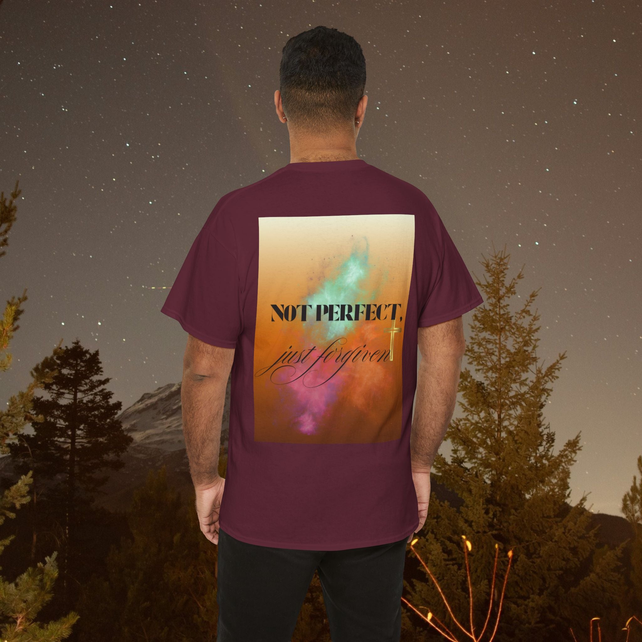 Iron Faith Co | Not Perfect, Just Forgiven - Unisex Heavy Cotton T-Shirt