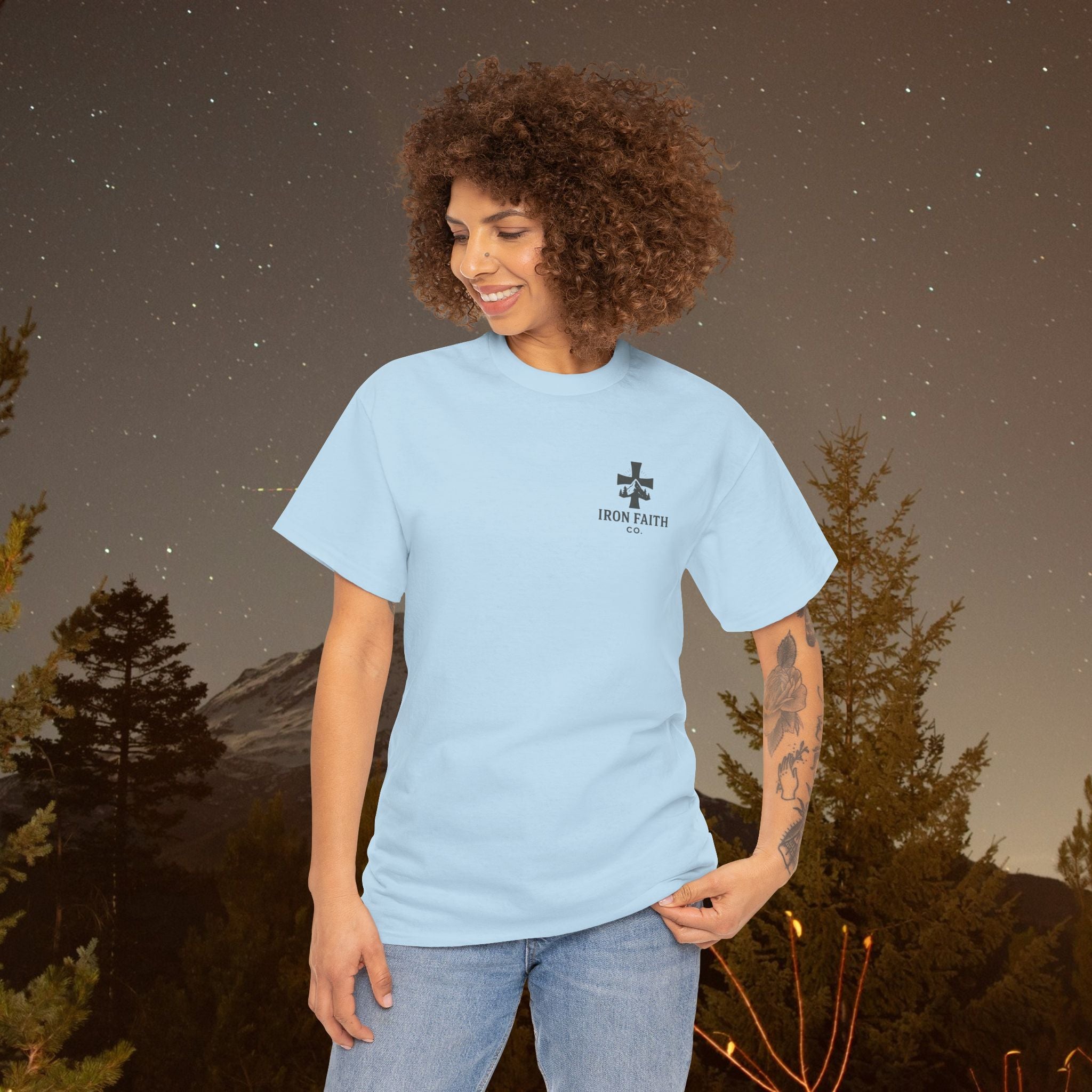 Iron Faith Co | Not Perfect, Just Forgiven - Unisex Heavy Cotton T-Shirt