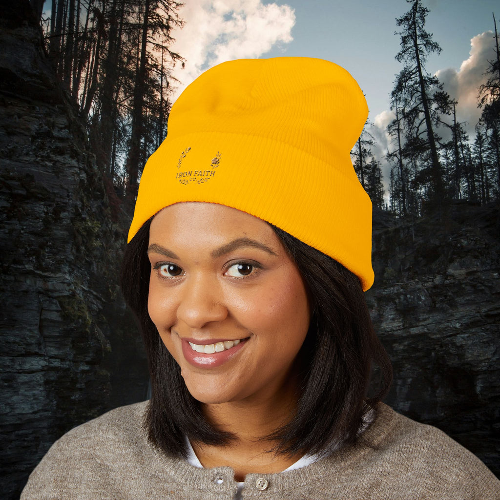 Iron Faith Embroidered Beanie