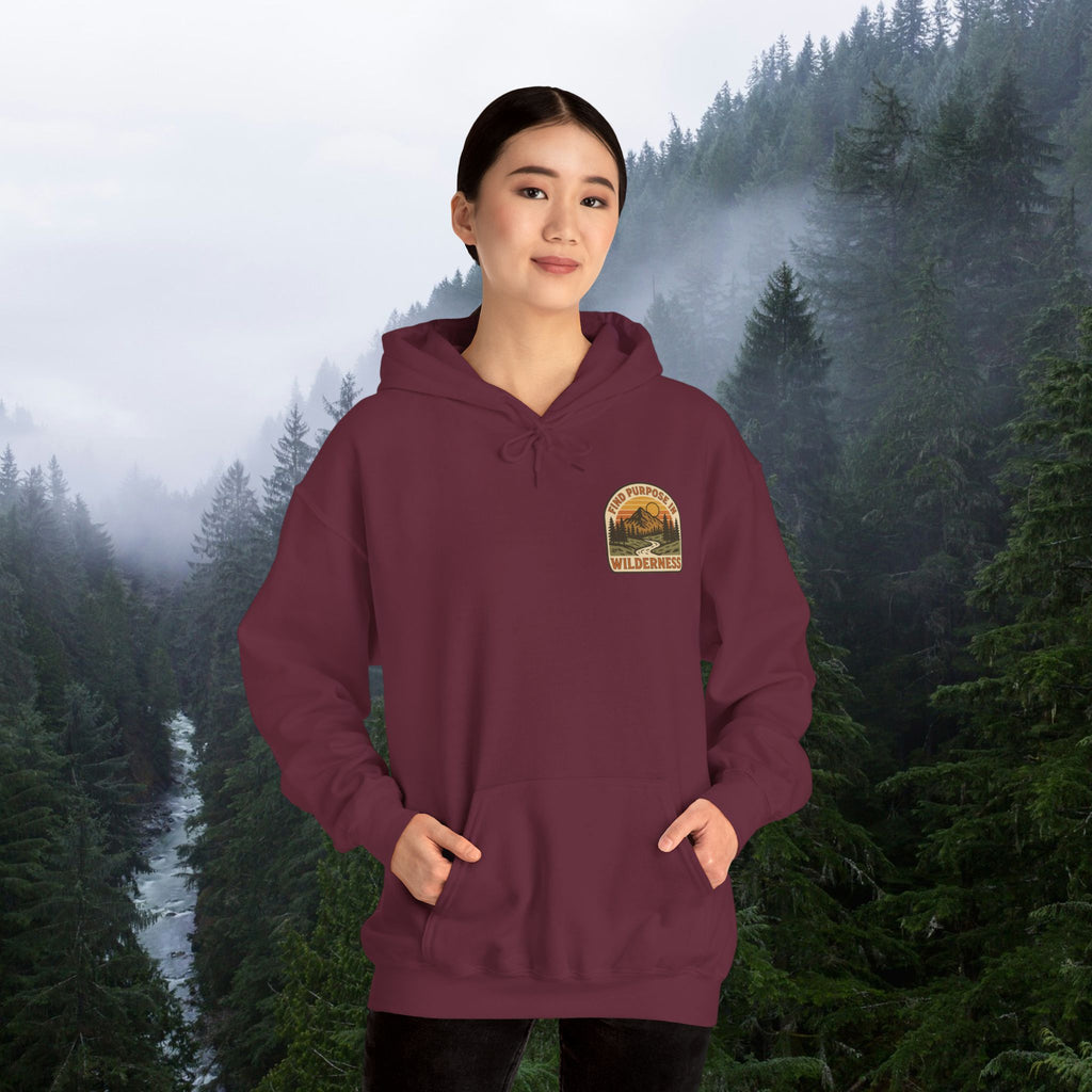 Find purpose in wilderness| Iron Faith Co. | Comfortable Heavy Blend Sweatshirt