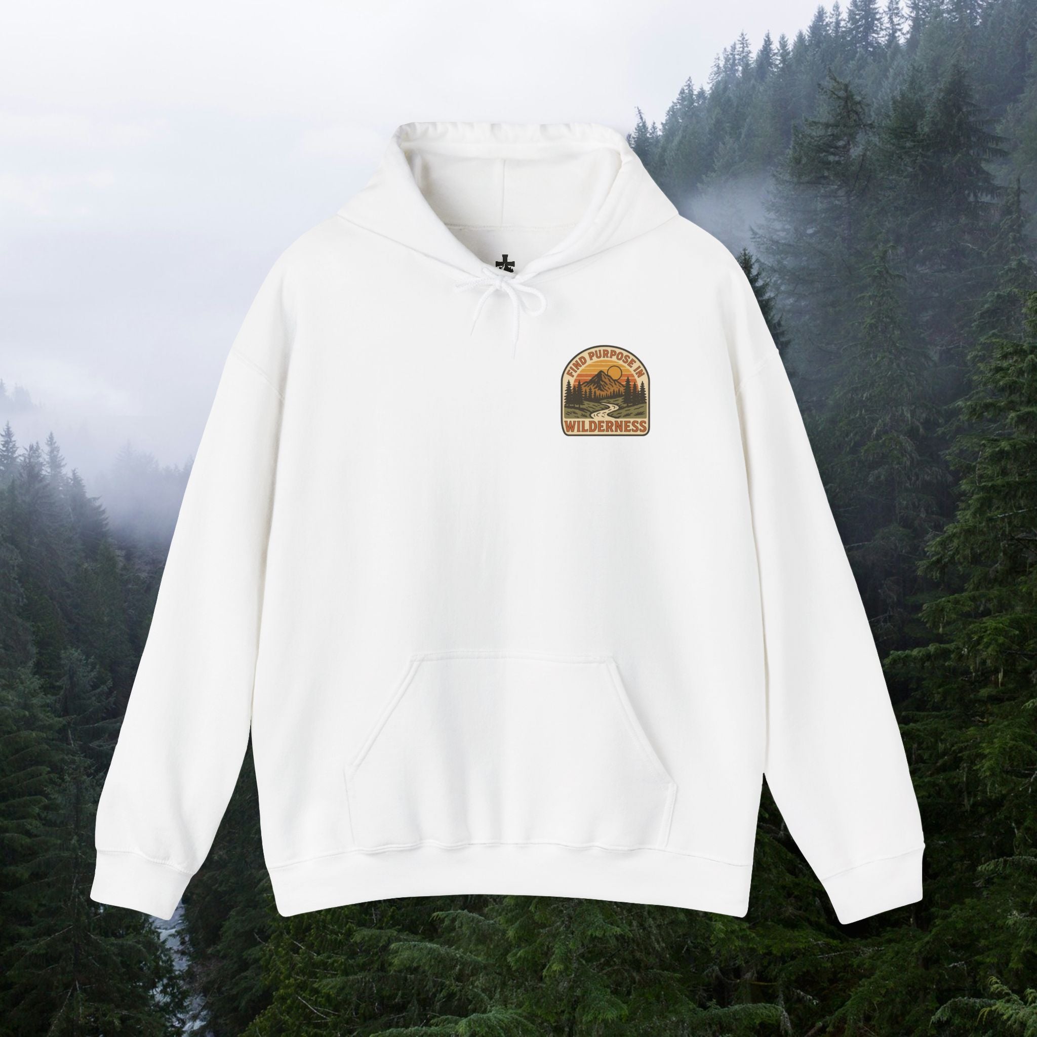 Find purpose in wilderness| Iron Faith Co. | Comfortable Heavy Blend Sweatshirt