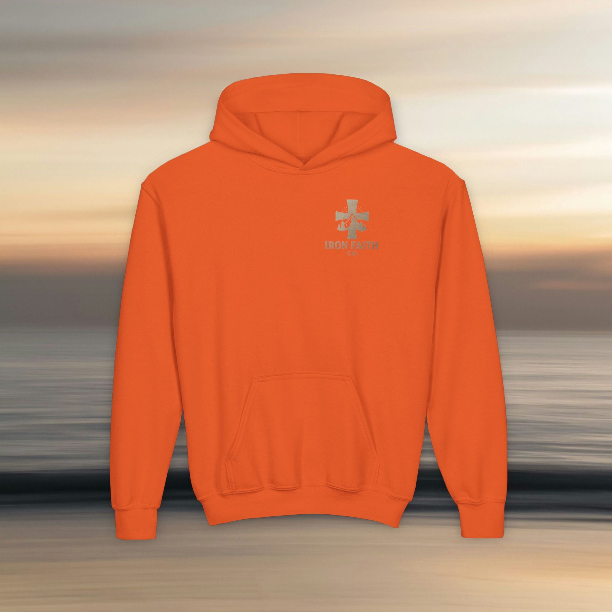 Iron Faith Co. | Gods creation | Girls Youth Heavy Blend Hooded Sweatshirt