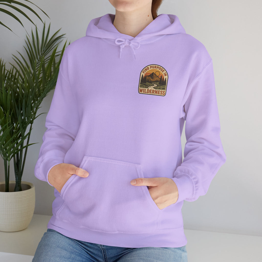 Find purpose in wilderness| Iron Faith Co. | Comfortable Heavy Blend Sweatshirt