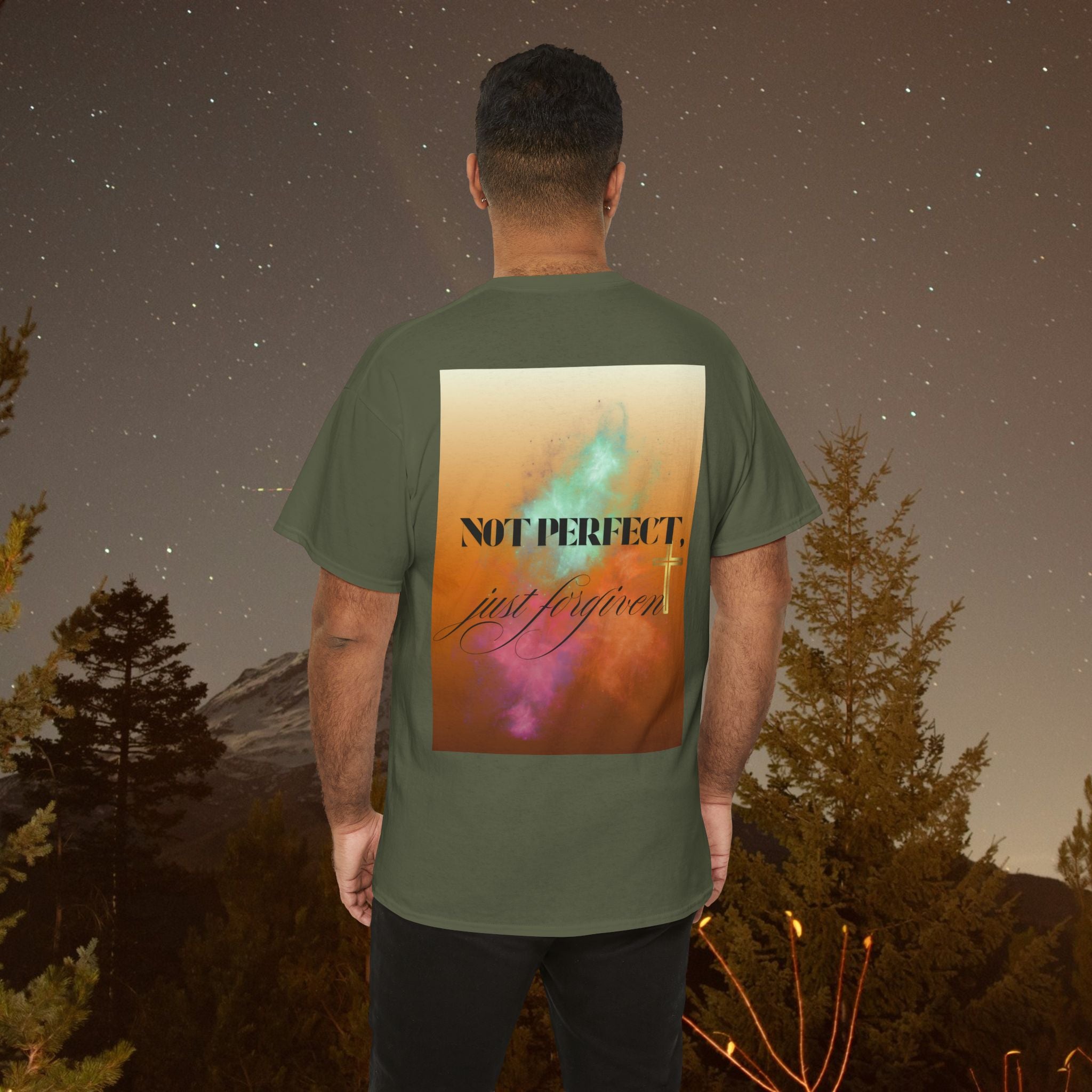 Iron Faith Co | Not Perfect, Just Forgiven - Unisex Heavy Cotton T-Shirt