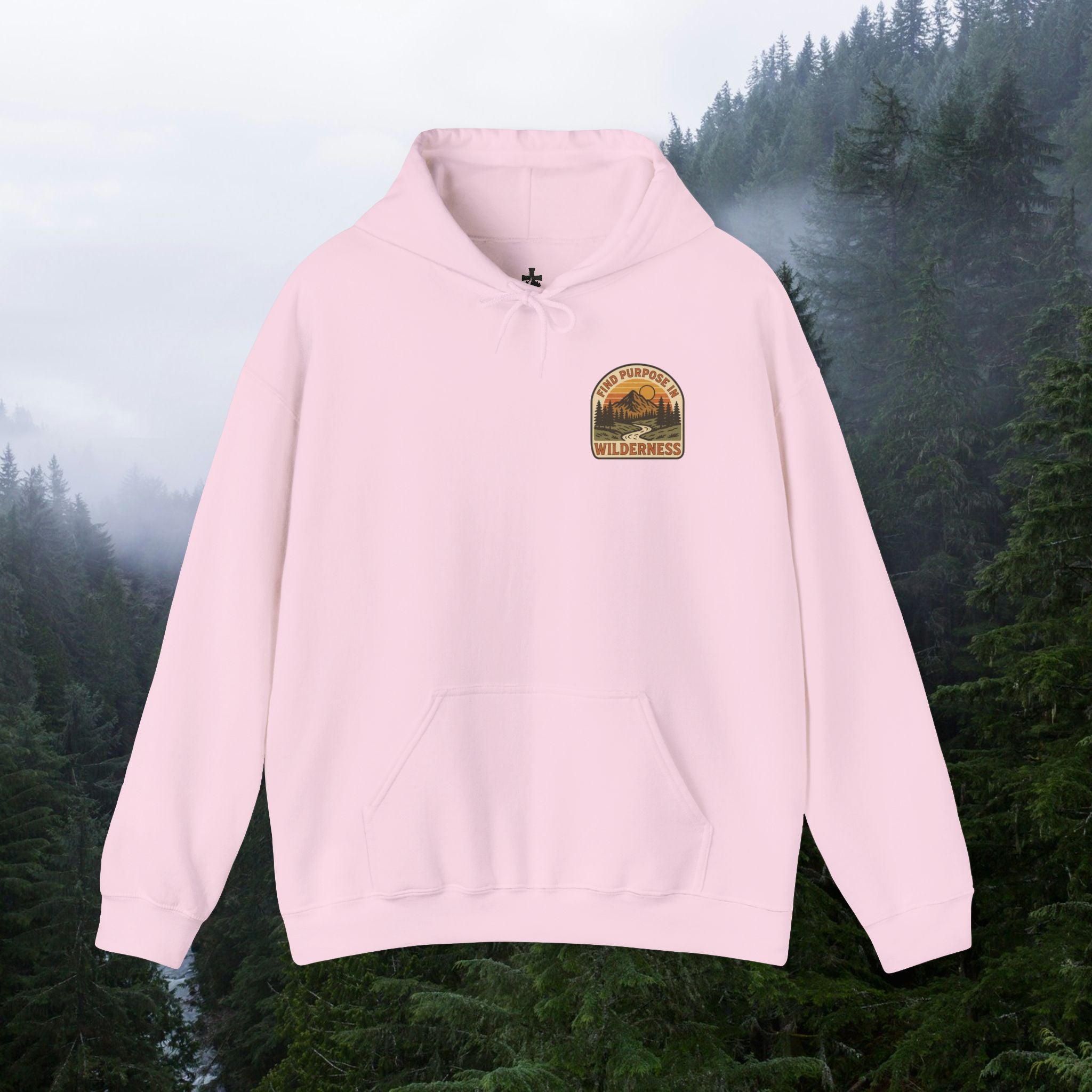 Find purpose in wilderness| Iron Faith Co. | Comfortable Heavy Blend Sweatshirt