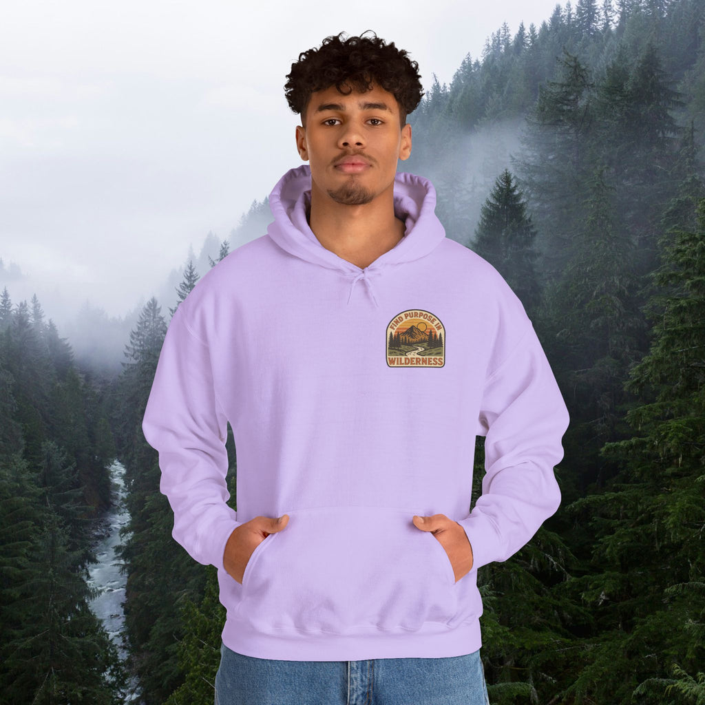 Find purpose in wilderness| Iron Faith Co. | Comfortable Heavy Blend Sweatshirt