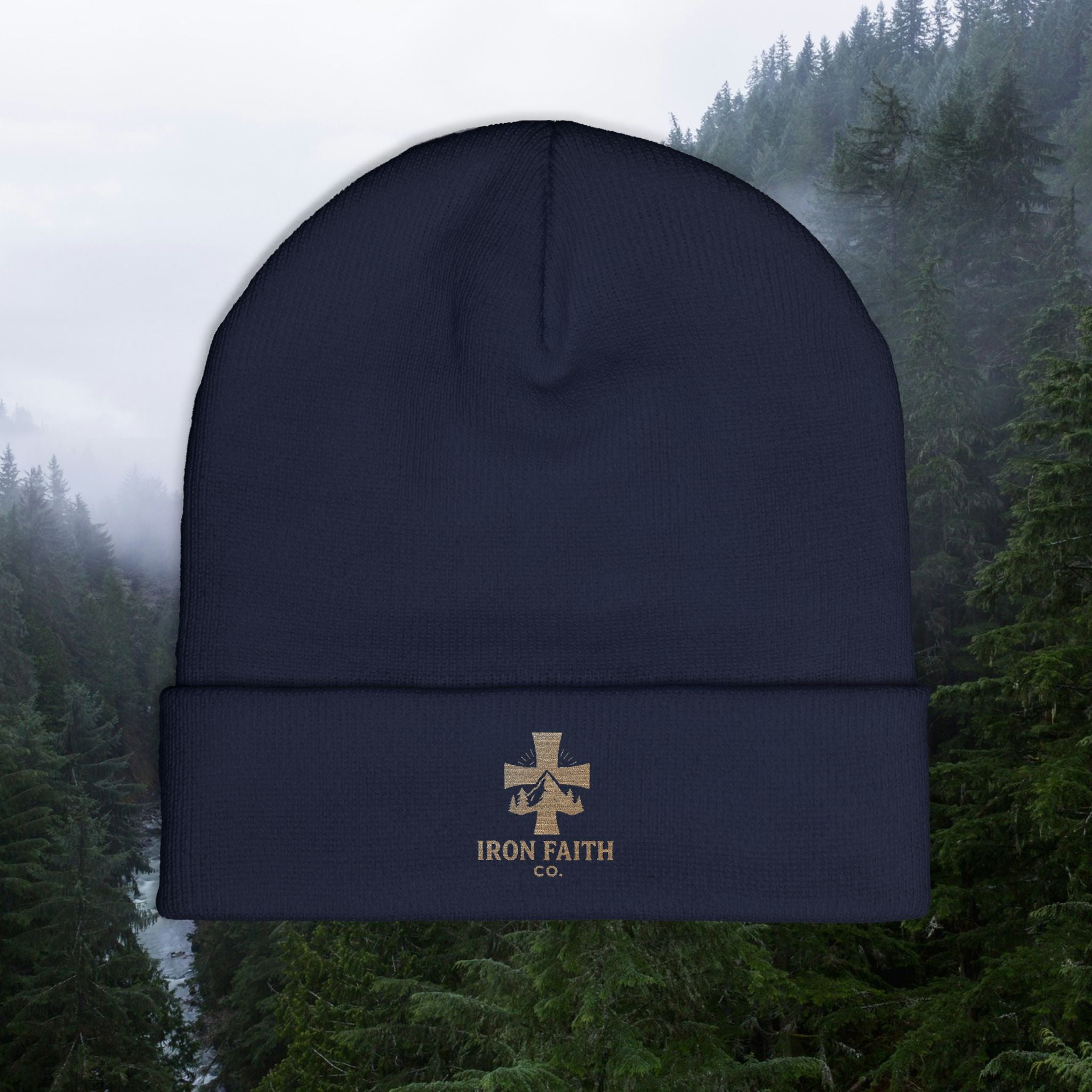 Iron Faith Co. | Knit Beanie (Embroidery)