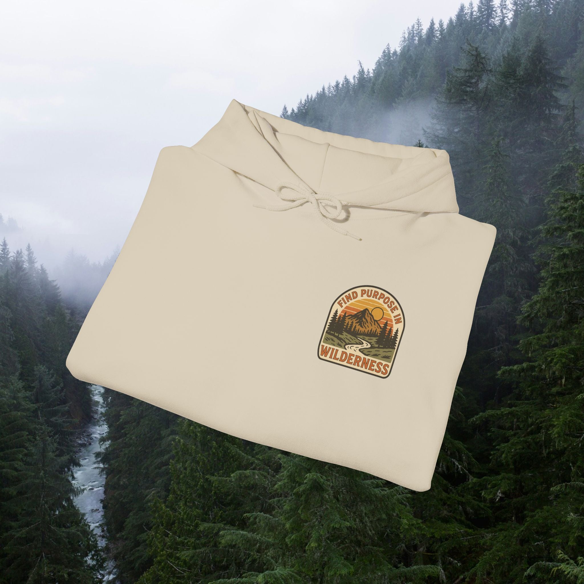 Find purpose in wilderness| Iron Faith Co. | Comfortable Heavy Blend Sweatshirt
