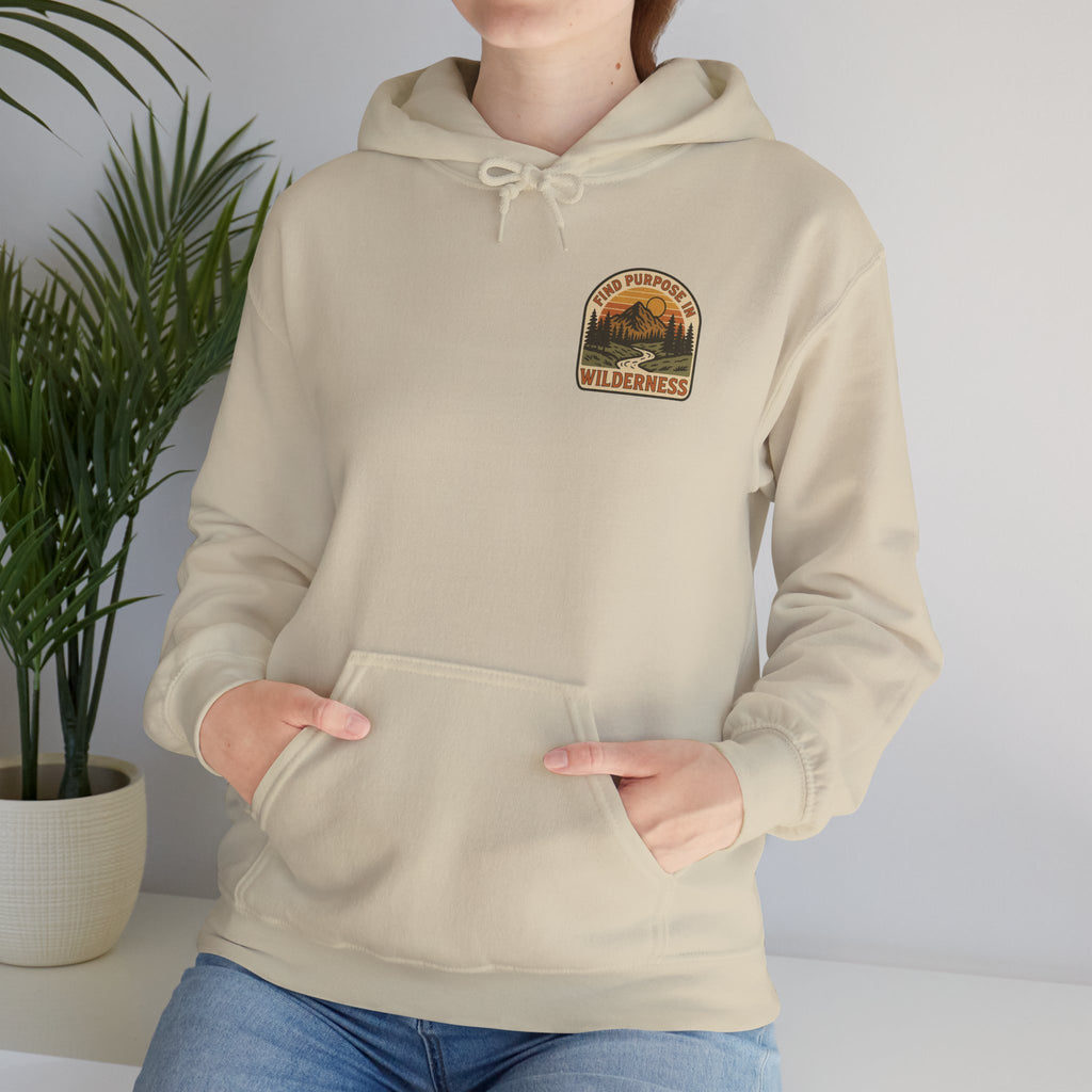 Find purpose in wilderness| Iron Faith Co. | Comfortable Heavy Blend Sweatshirt
